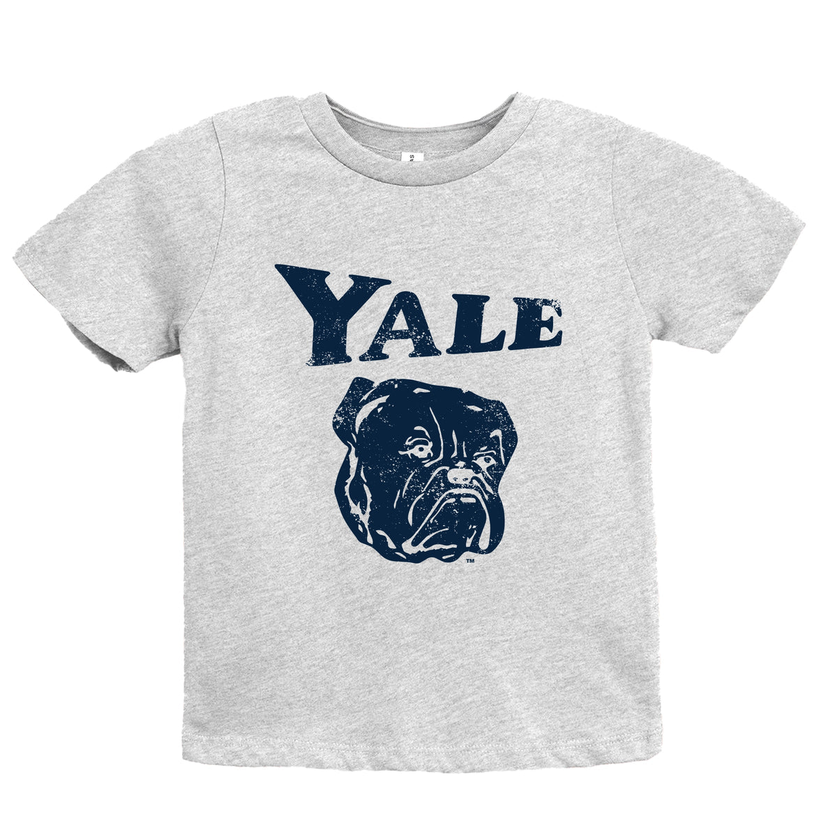 Yale Bulldog Distressed - Youth Short Sleeve Graphic T-Shirt
