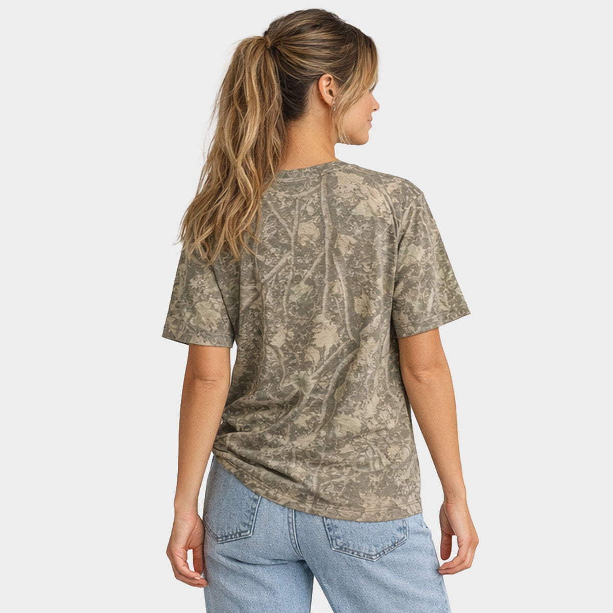 Yale Bulldog Face - Women's Heavyweight Camo Tee
