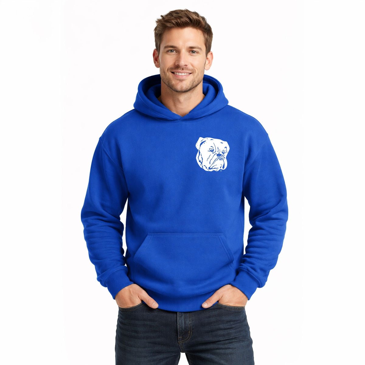 Yale Bulldog Face - Men's Graphic Hoodie