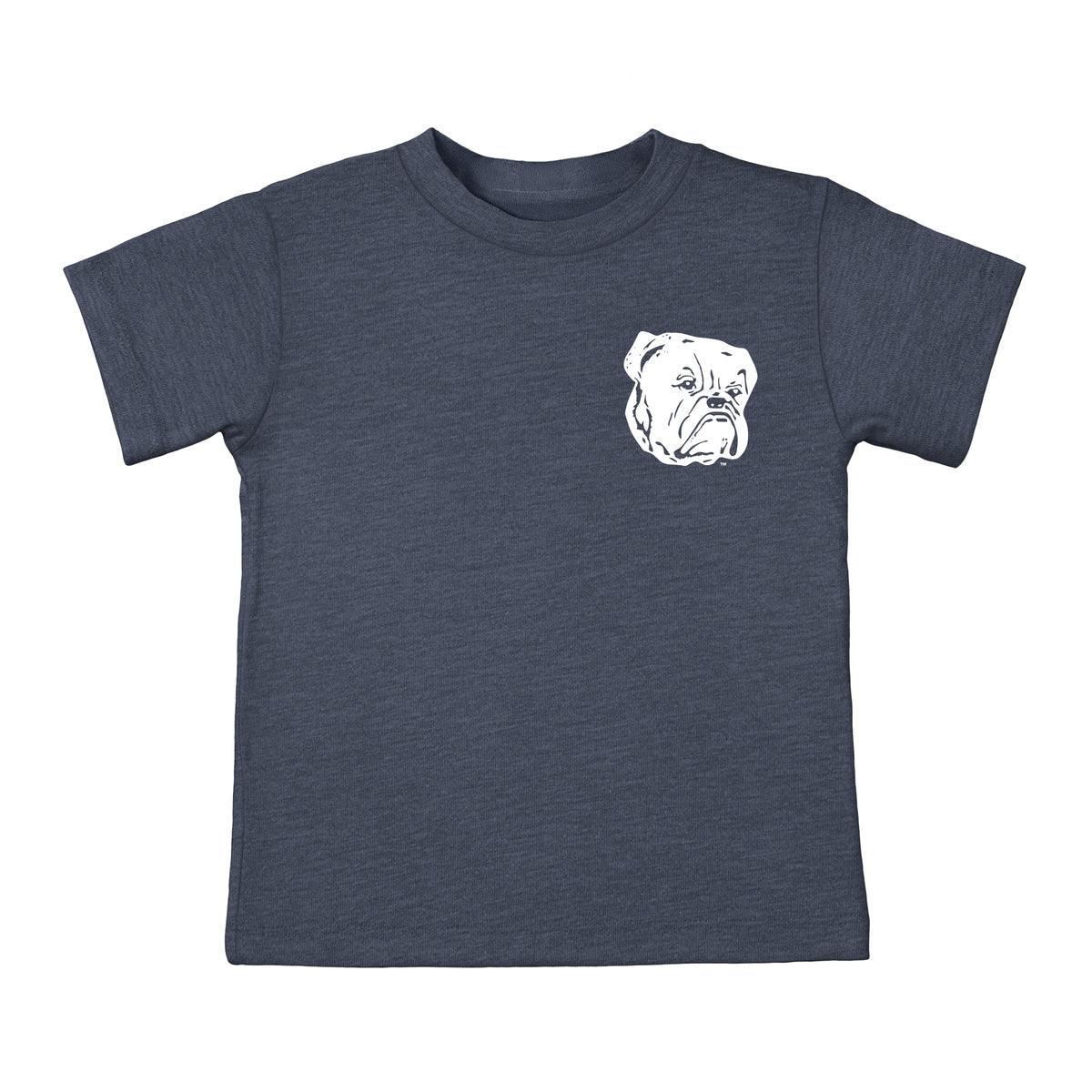 Yale Bulldog Face - Toddler Short Sleeve Graphic T-Shirt