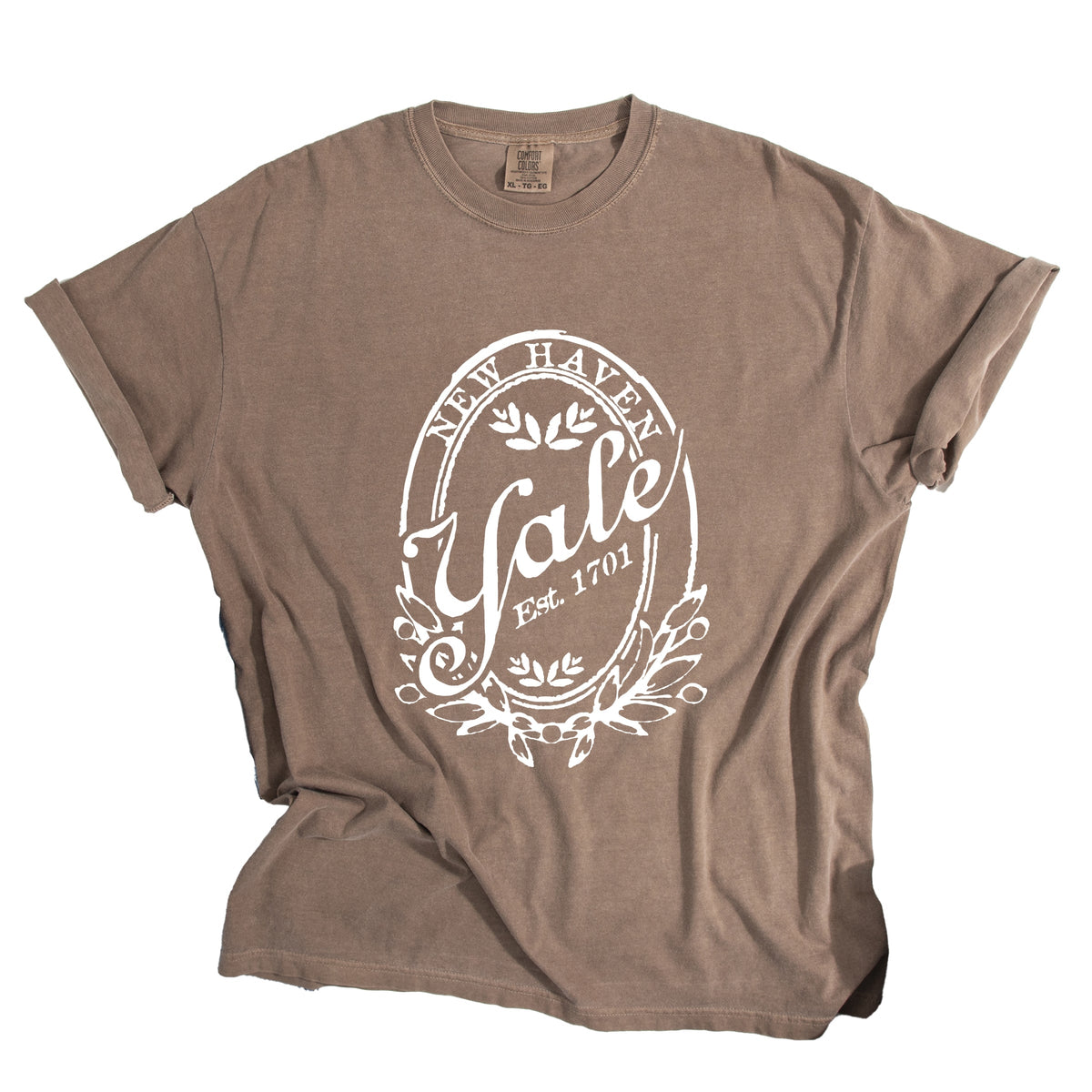 Yale New Haven Oval - Women's Garment Dyed Graphic T-Shirt