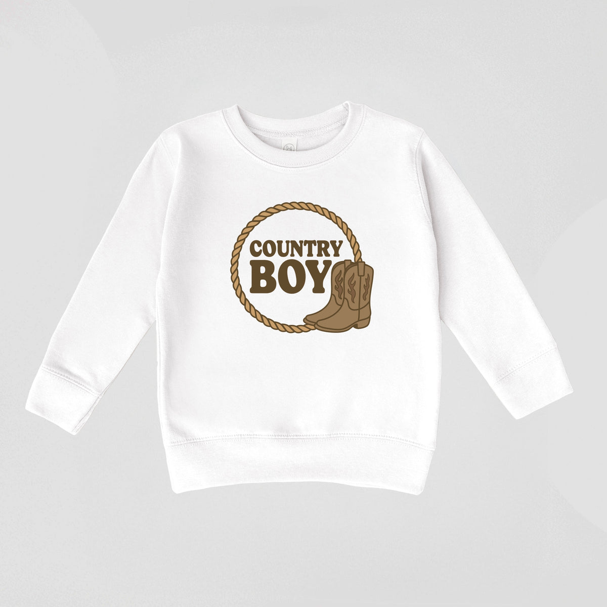 Country Boy Rope and Boots - Toddler Graphic Sweatshirt