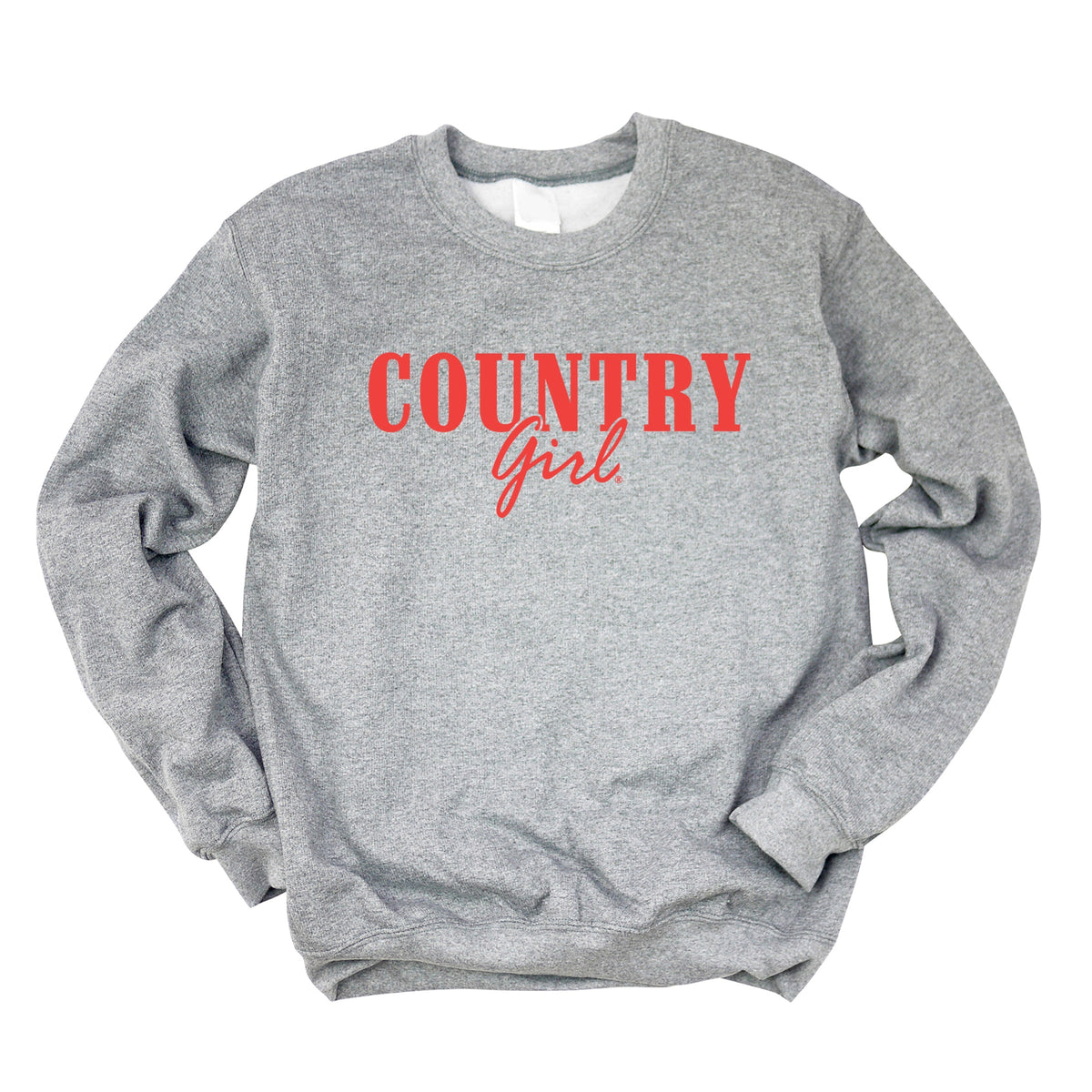 Country Girl Puff Print - Women's Graphic Sweatshirt