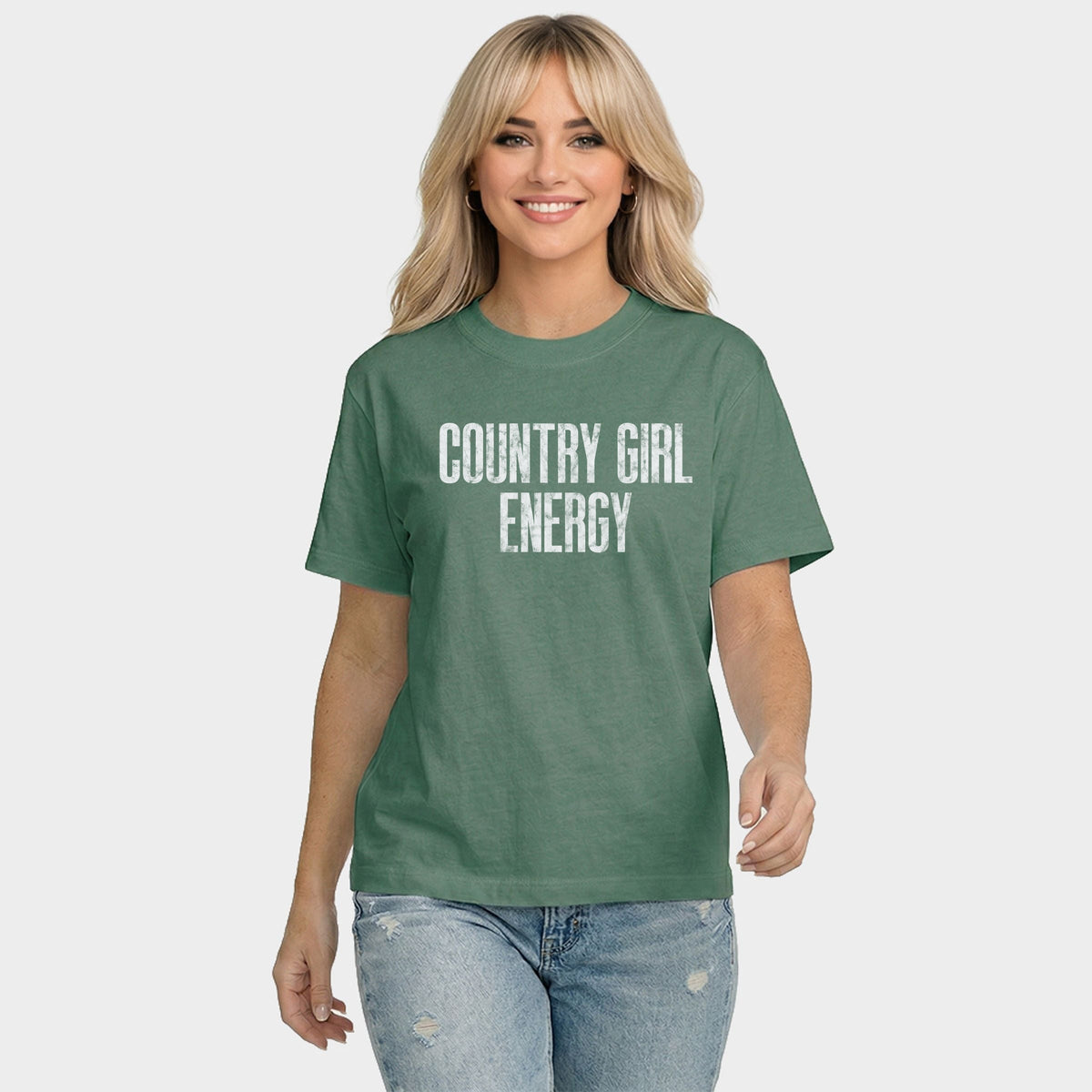 Country Girl Energy - Women's Relaxed Boxy Tee