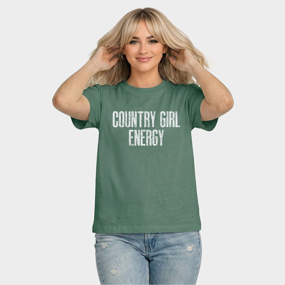 Country Girl Energy - Women's Relaxed Boxy Tee