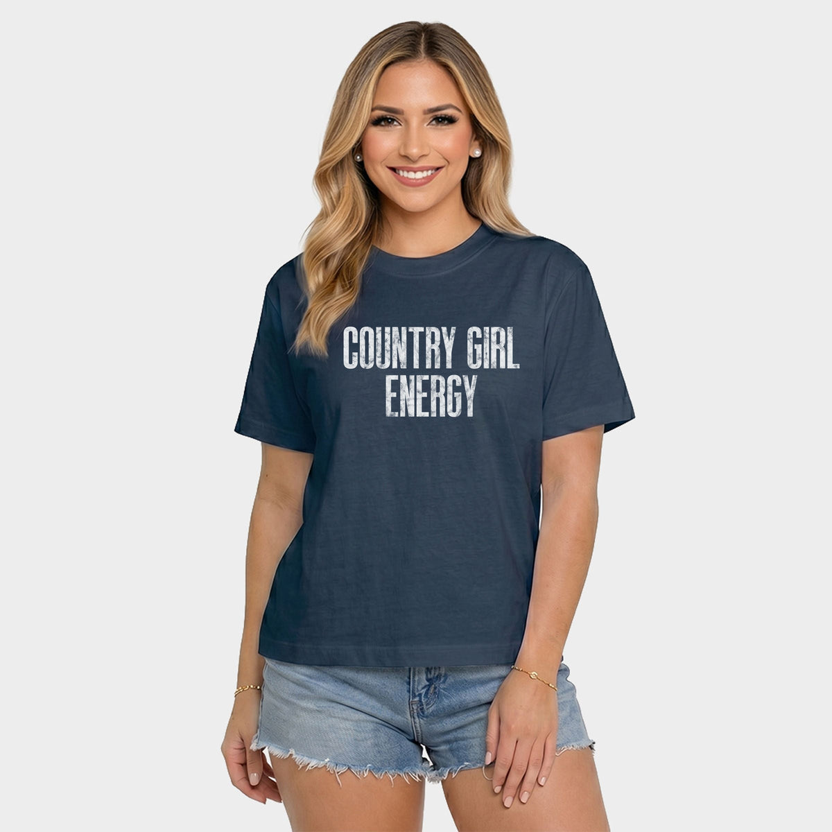 Country Girl Energy - Women's Relaxed Boxy Tee