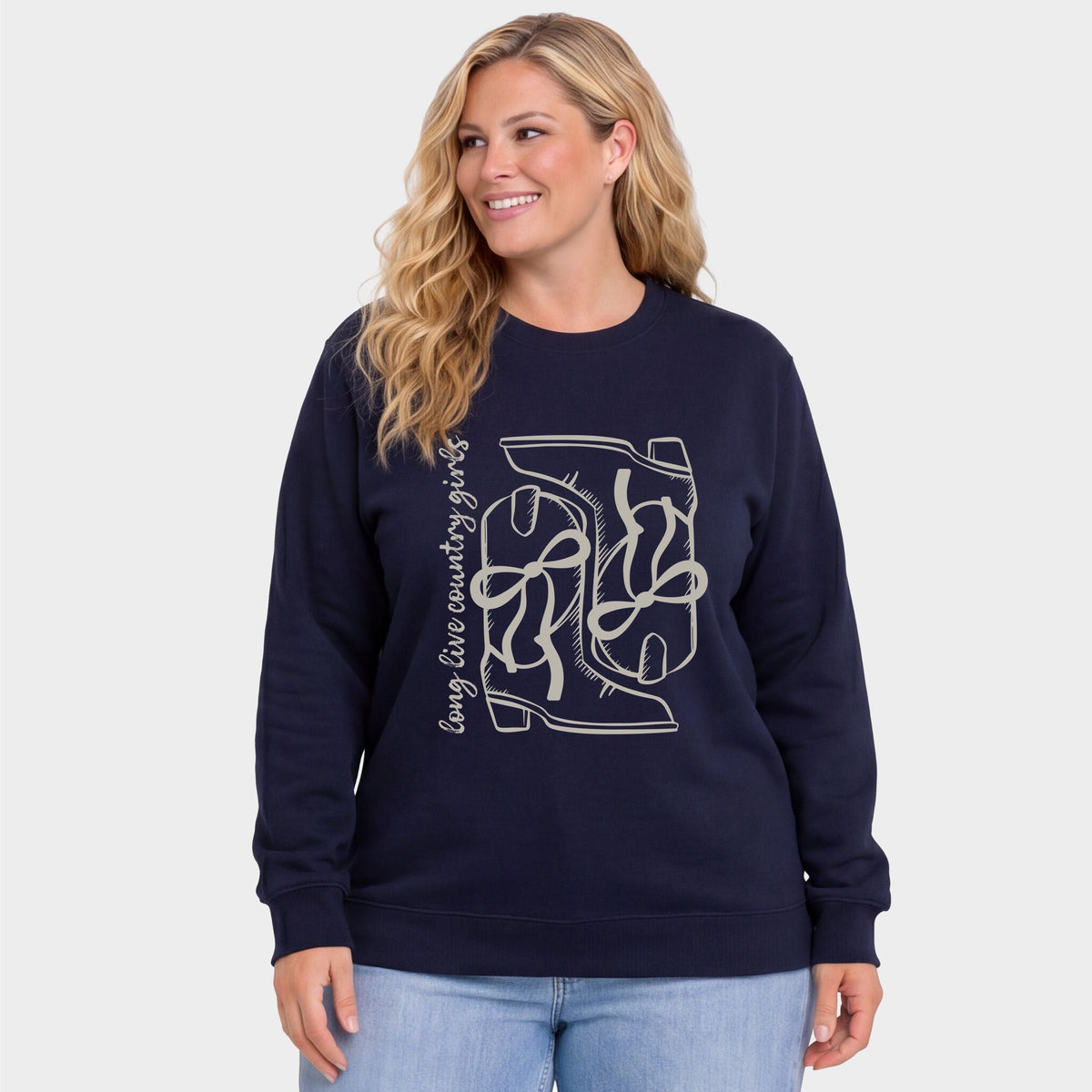 Long Live Country Girls Boots - Women's Plus Sweatshirt