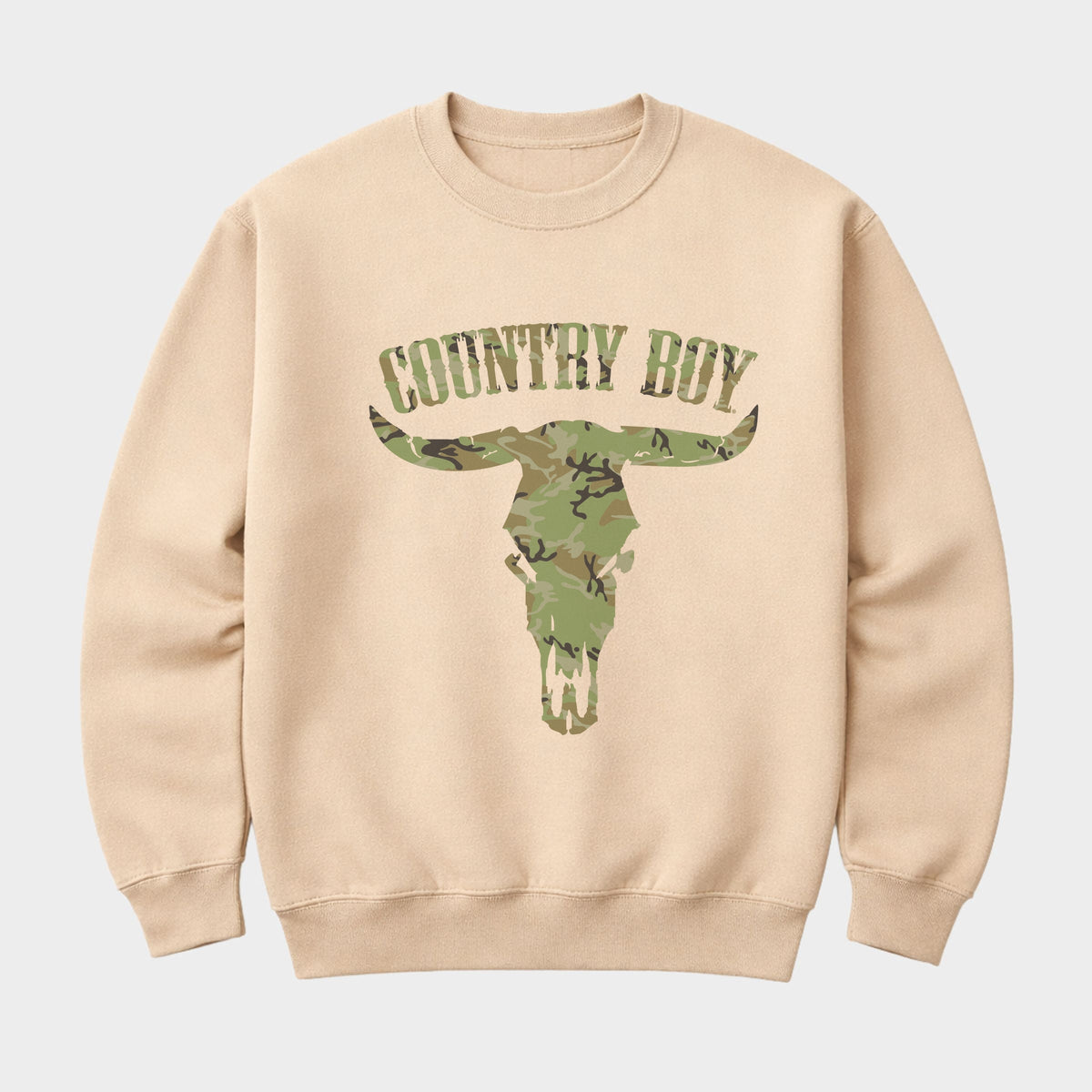 Country Boy® Camo Cow - Men's Graphic Sweatshirt