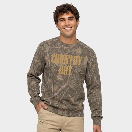 Country Boy® Tan - Men's Camo Sweatshirt