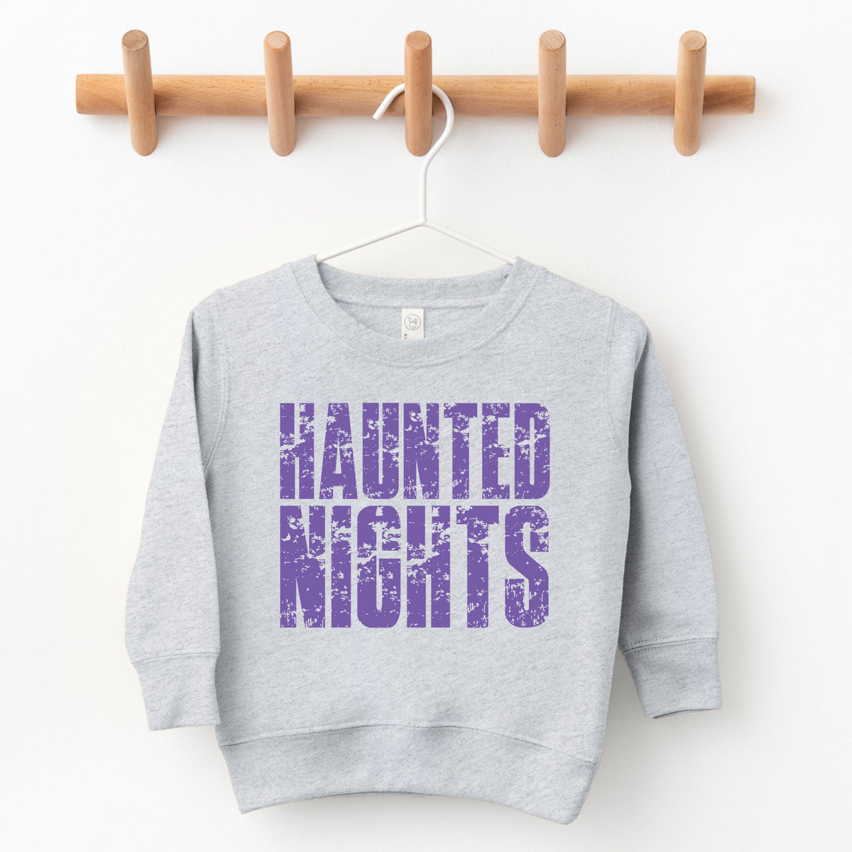 Haunted Nights Block Distressed - Toddler Graphic Sweatshirt