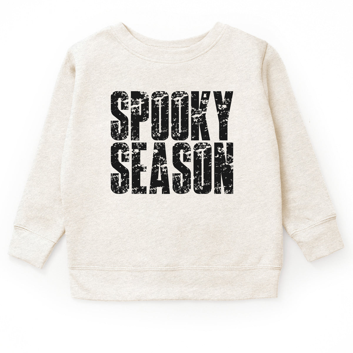 Spooky Season Block Distressed - Youth Graphic Sweatshirt