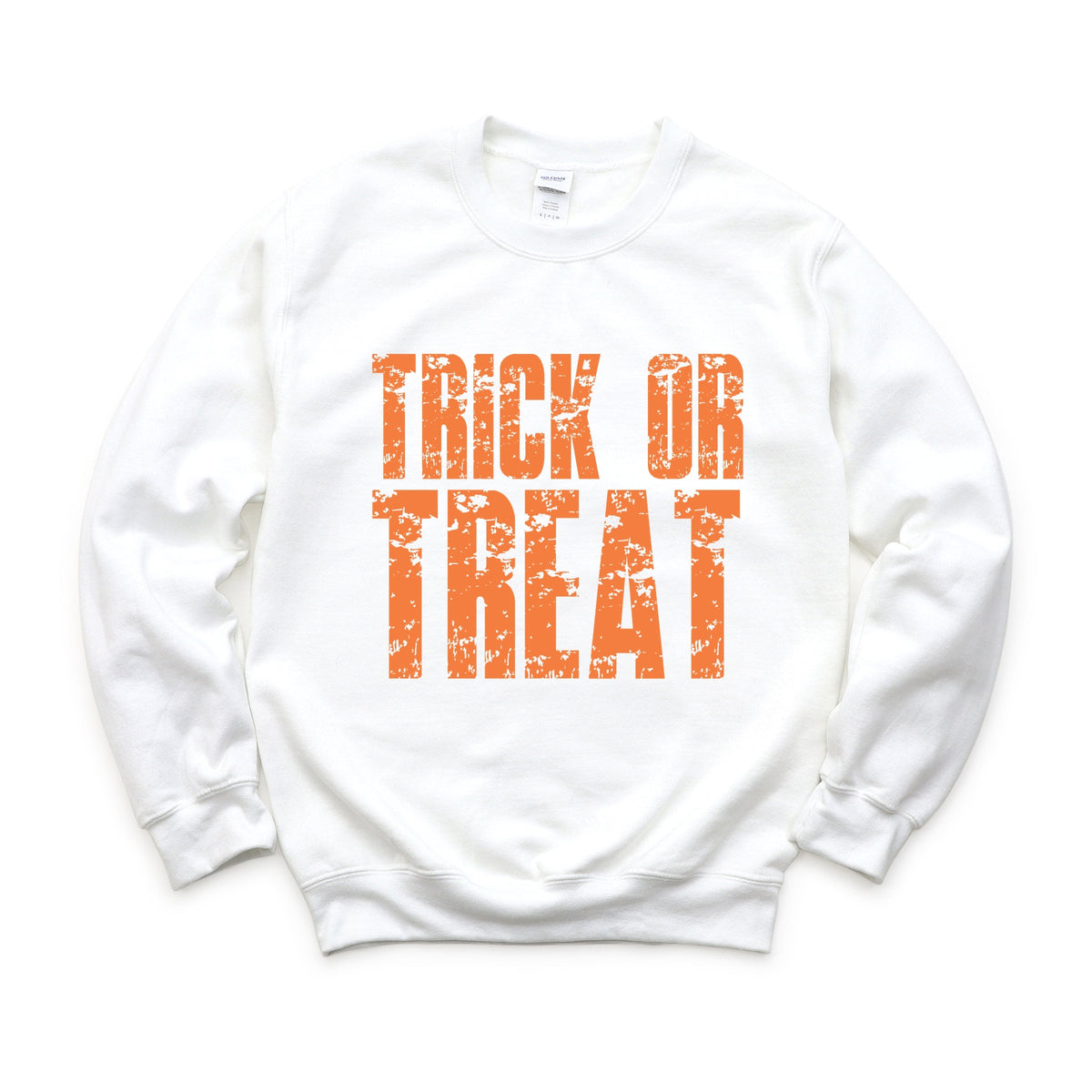 Trick or Treat Block Distressed - Women's Graphic Sweatshirt
