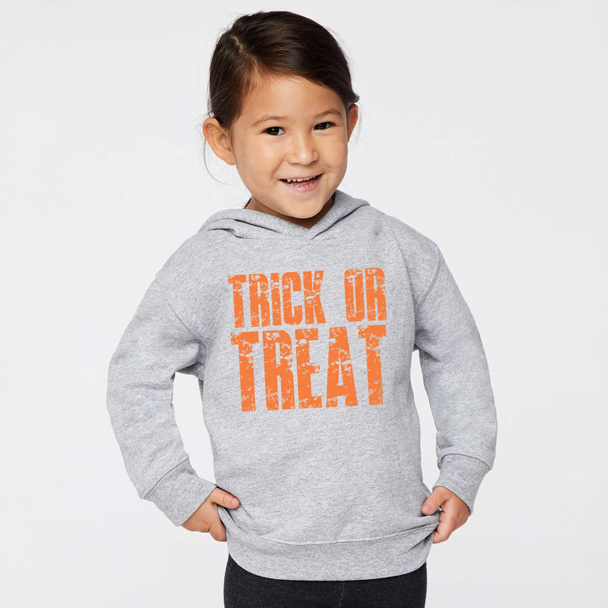 Trick or Treat Block Distressed - Toddler Hoodie
