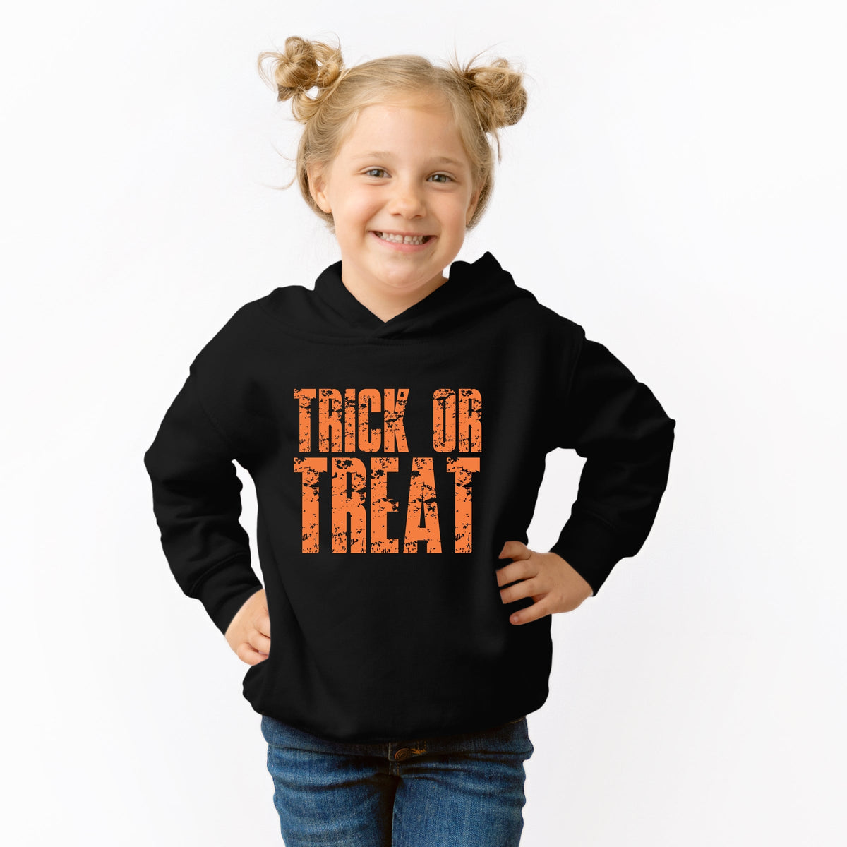 Trick or Treat Block Distressed - Toddler Hoodie