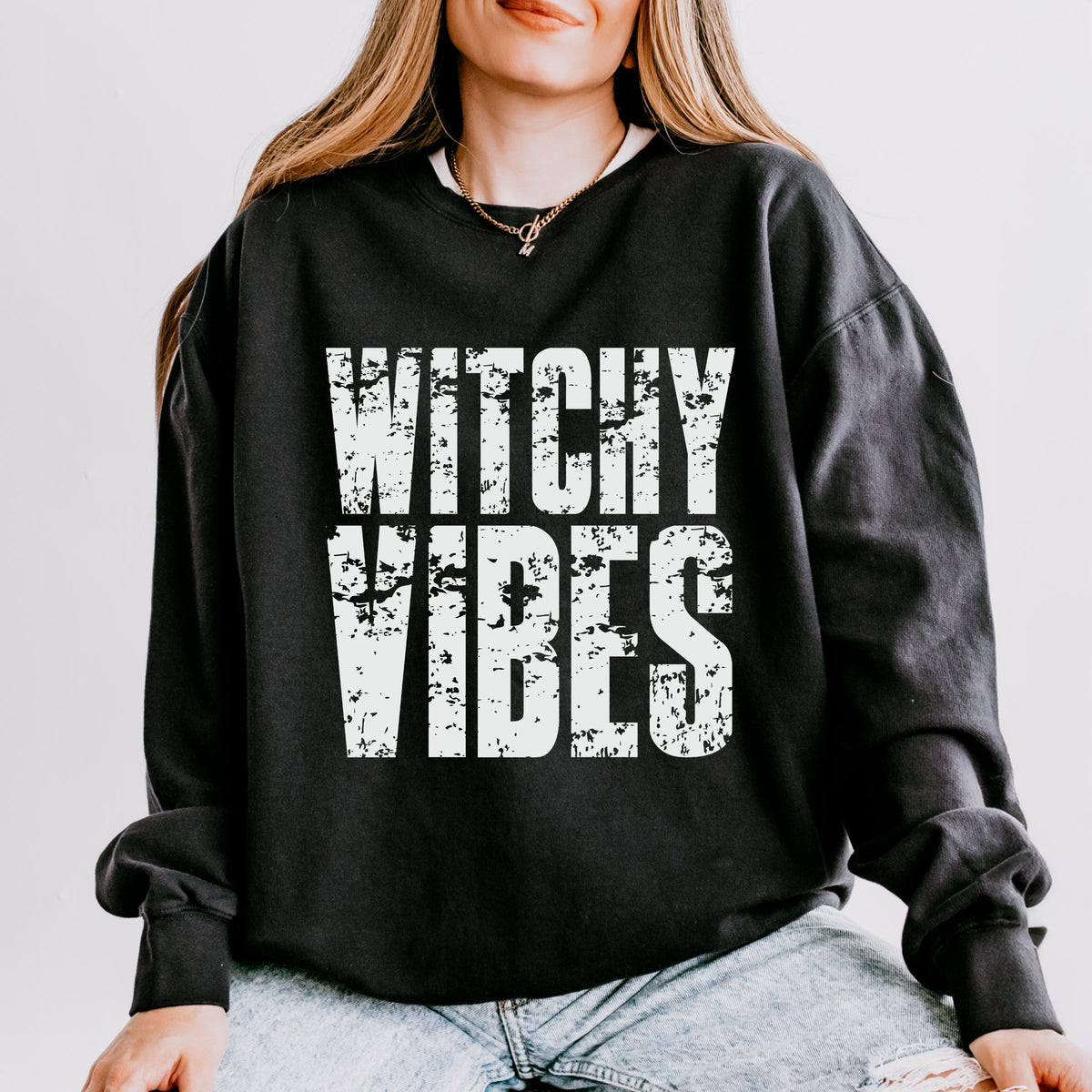 Witchy Vibes - Women's Lightweight Garment Dyed Sweatshirt