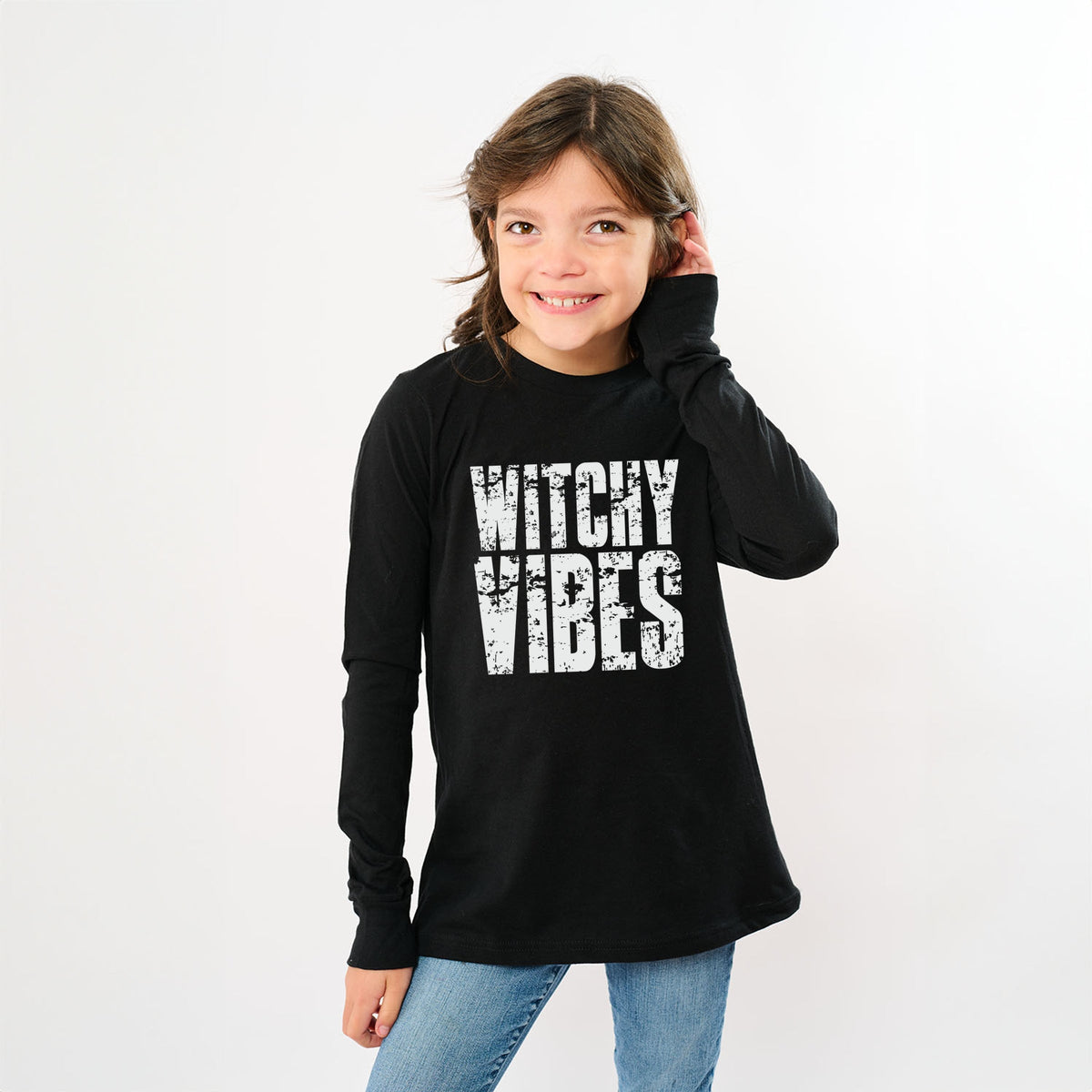 Witchy Vibes - Youth Long Sleeve Graphic T-Shirt
