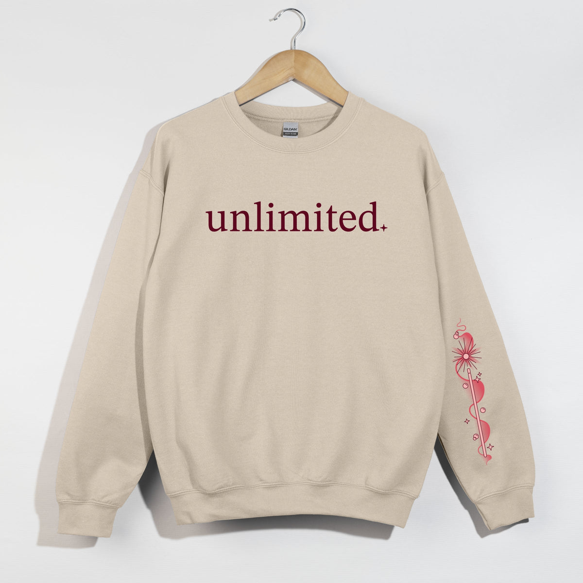 Unlimited Pink Wand - Women's Graphic Sweatshirt