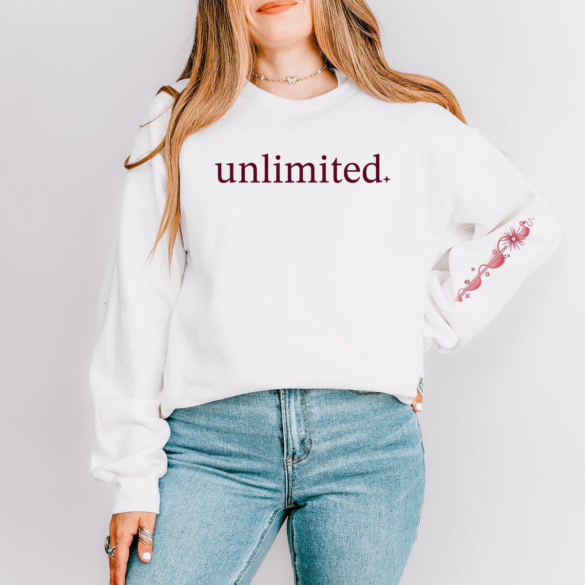 Unlimited Pink Wand - Women's Graphic Sweatshirt