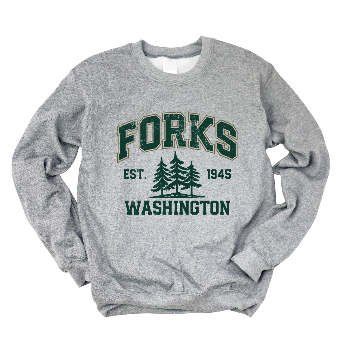 Forks Washington Distressed - Women's Graphic Sweatshirt