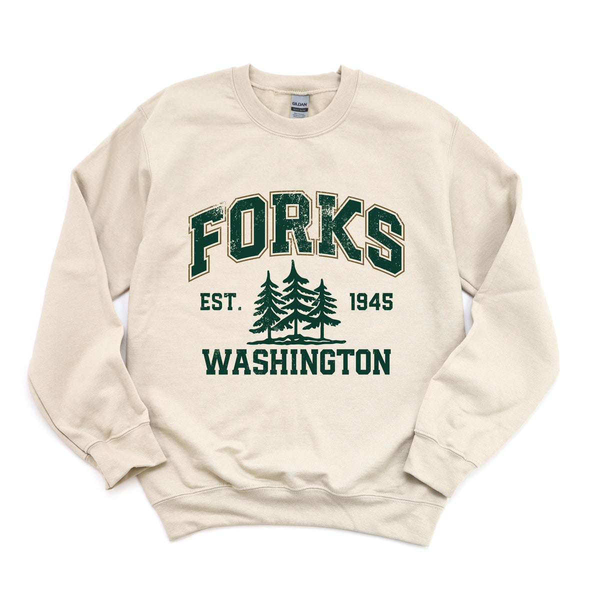 Forks Washington Distressed - Women's Graphic Sweatshirt