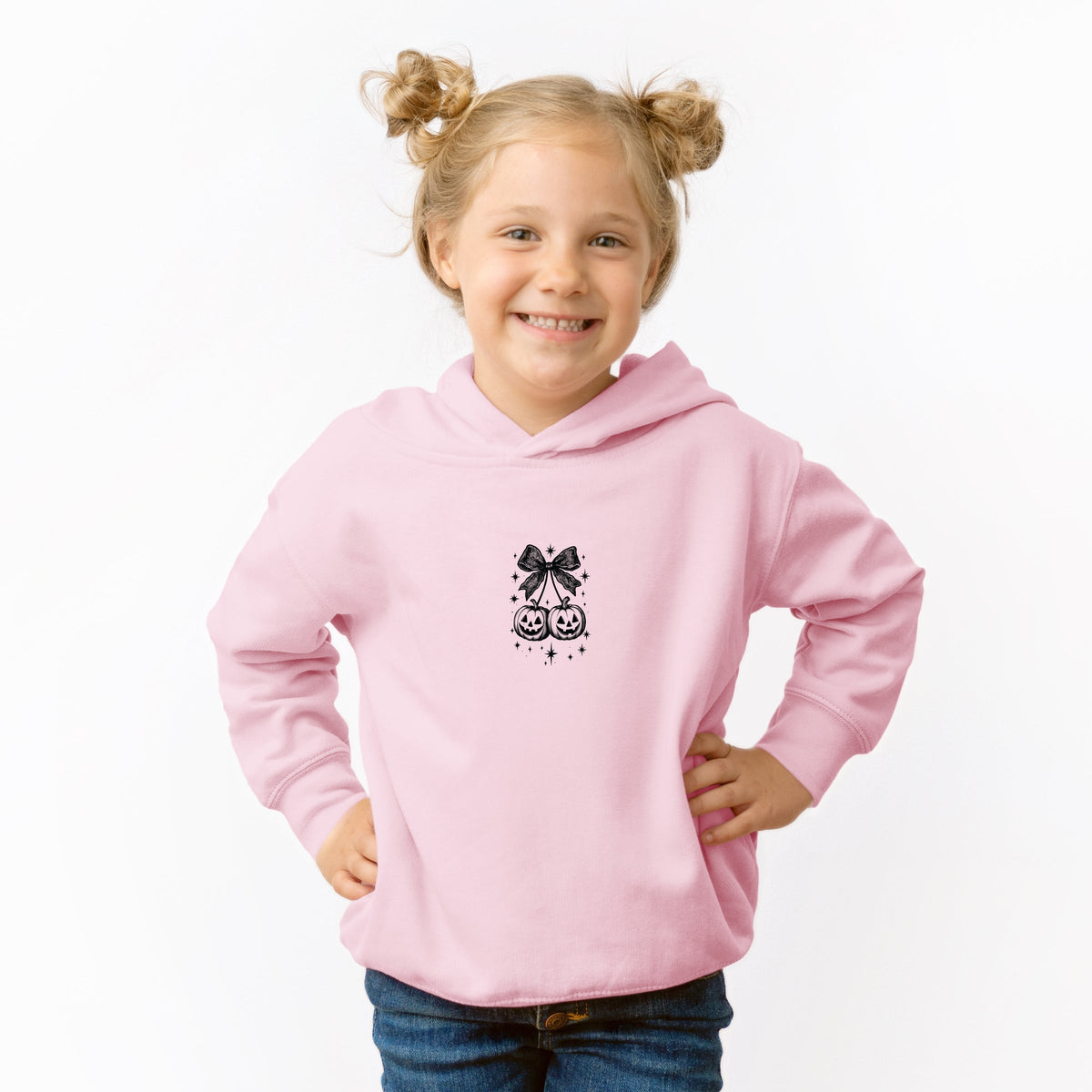 Pumpkin Cherries Stars - Toddler Hoodie