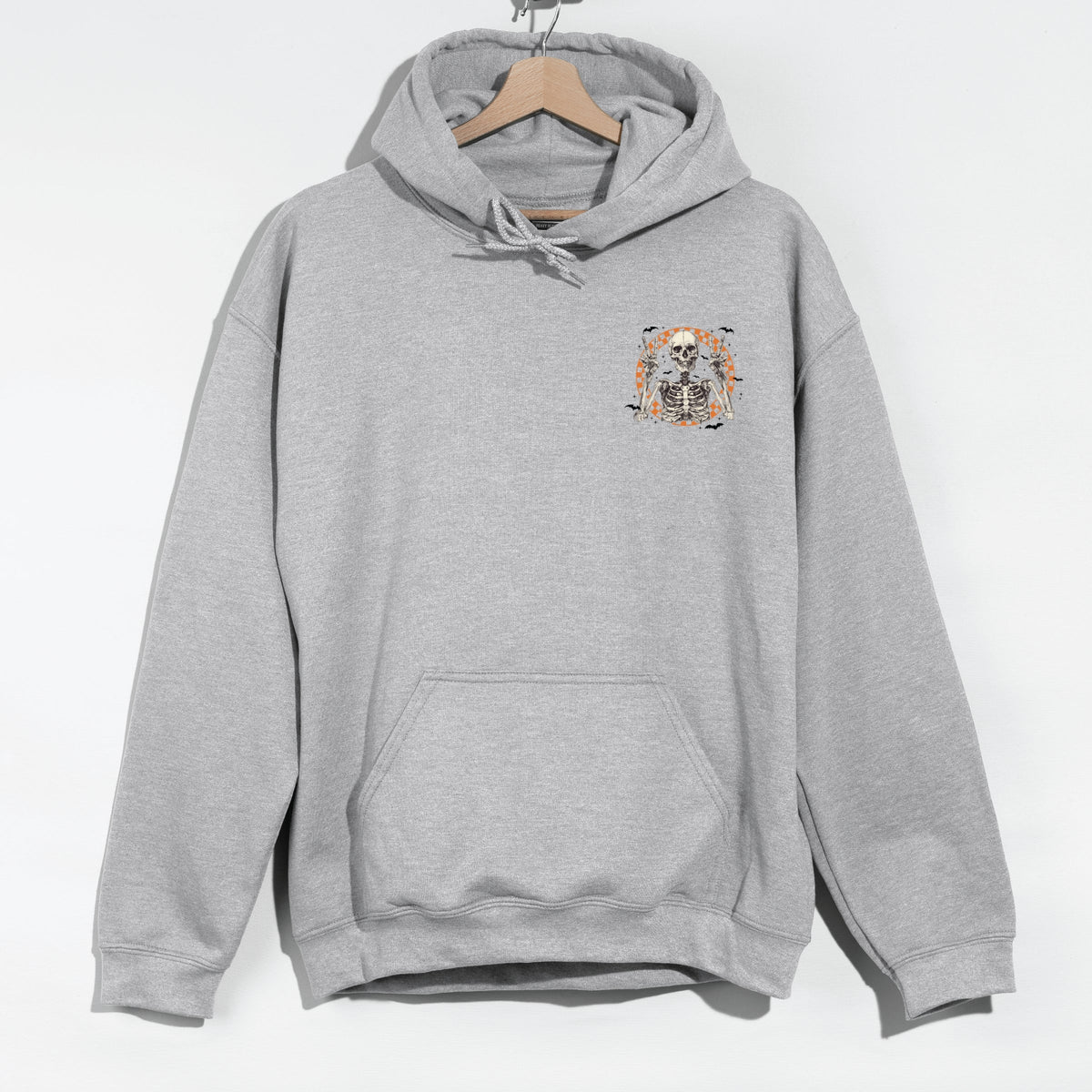 Peace Sign Skeleton - Men's Graphic Hoodie