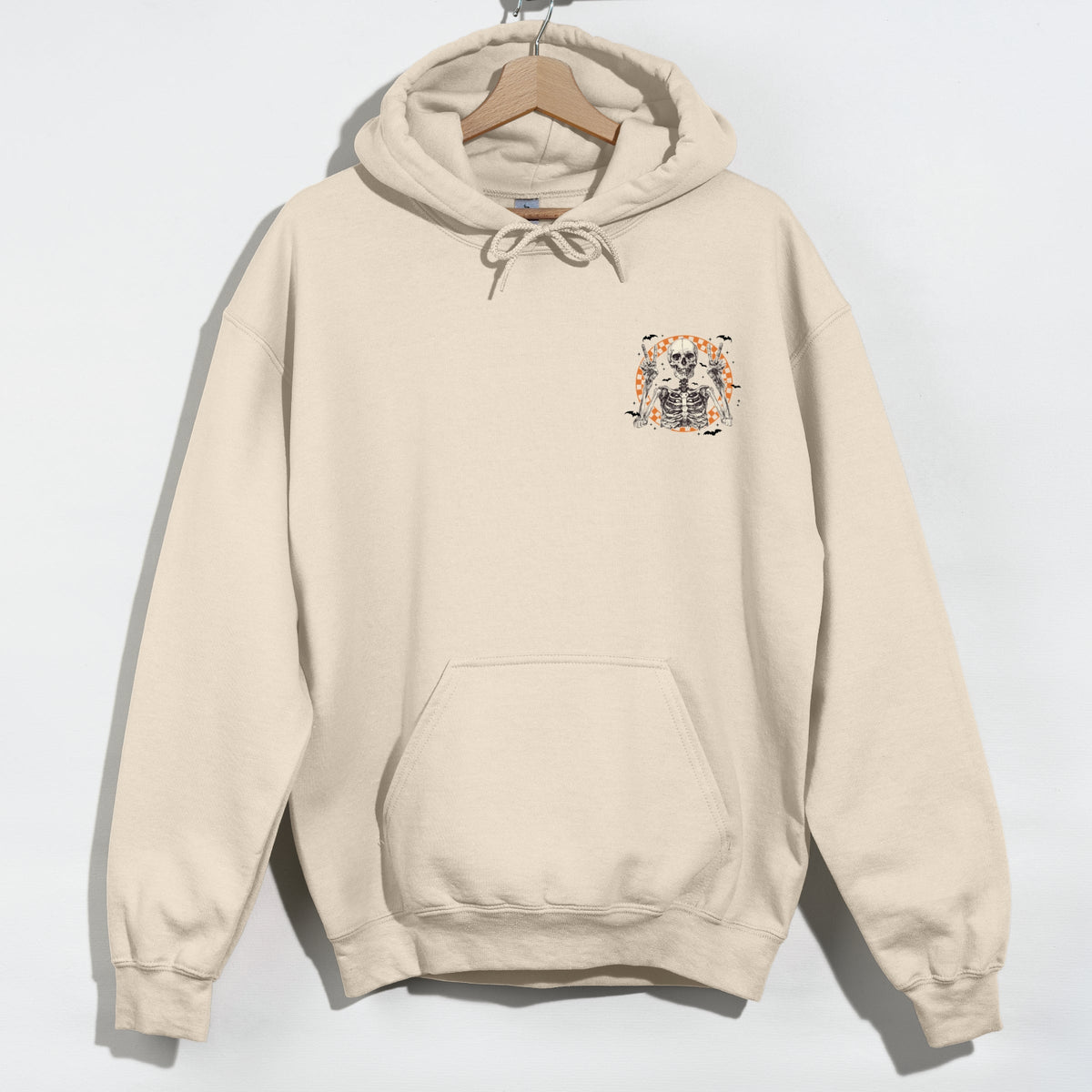 Peace Sign Skeleton - Men's Graphic Hoodie