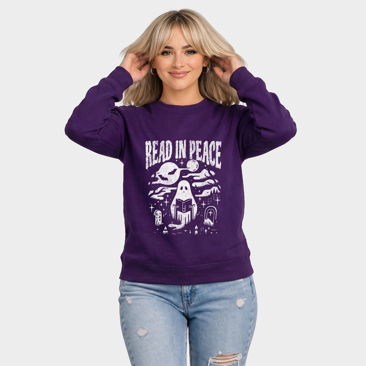 Read In Peace Book Club - Women's Graphic Sweatshirt