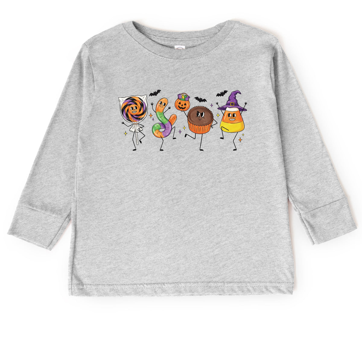 Candy Stick Figures - Toddler Long Sleeve Graphic Tee