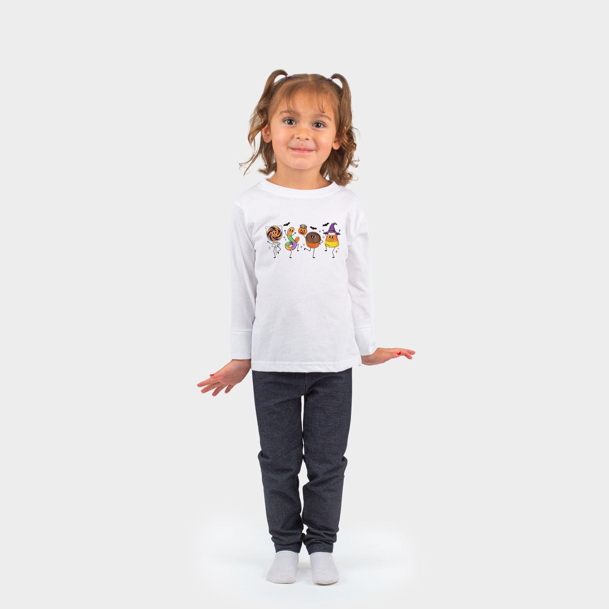 Candy Stick Figures - Toddler Long Sleeve Graphic Tee