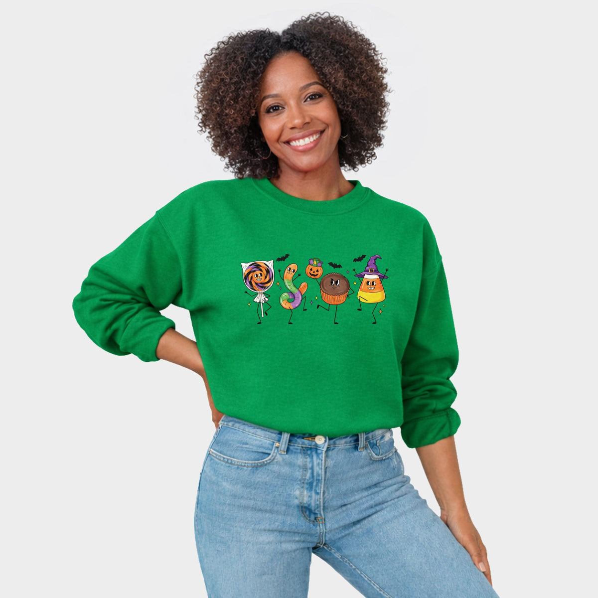 Candy Stick Figures - Women's Graphic Sweatshirt