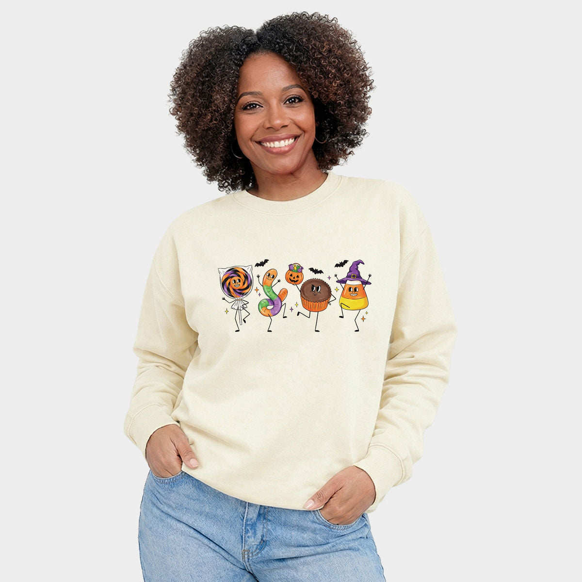 Candy Stick Figures - Women's Graphic Sweatshirt