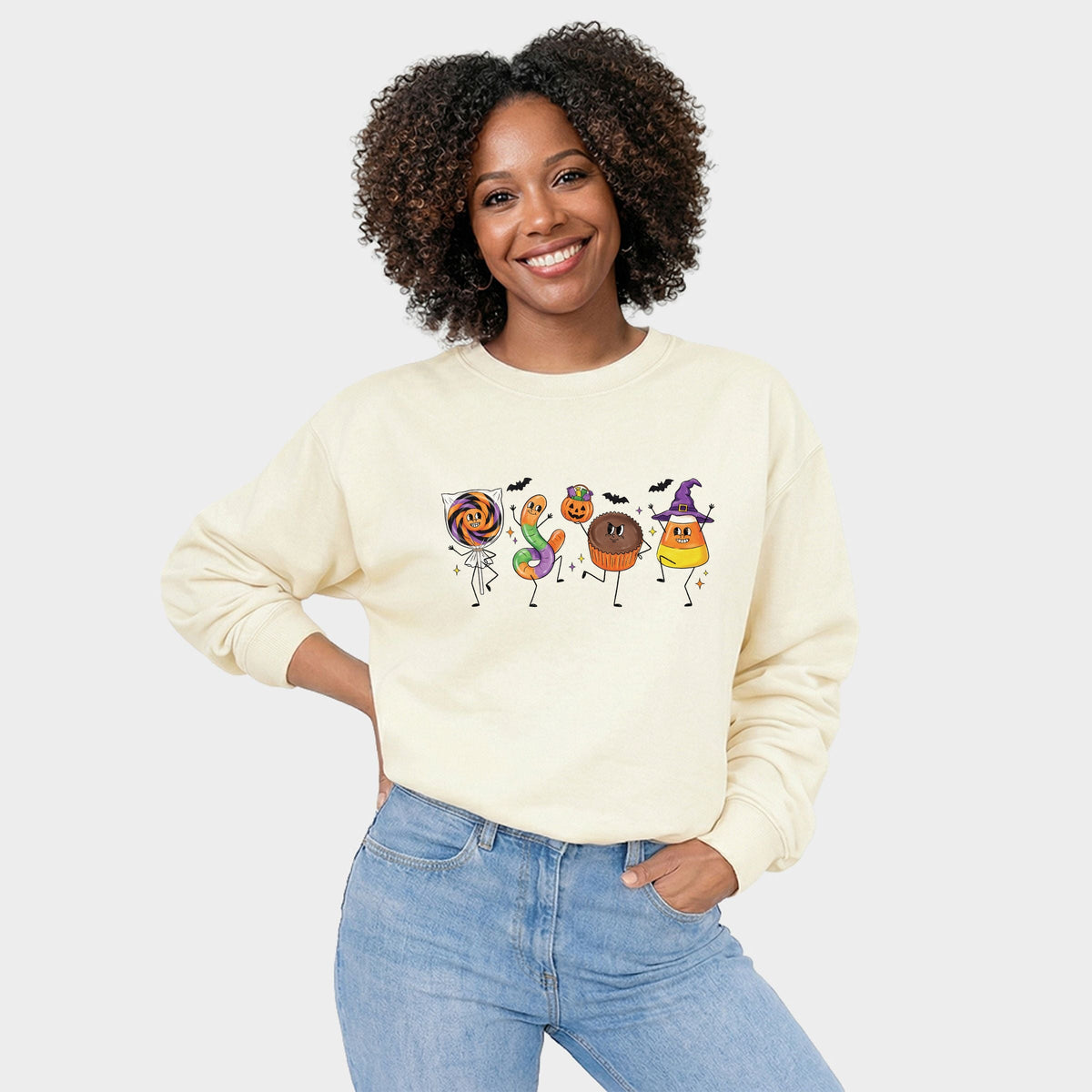 Candy Stick Figures - Women's Graphic Sweatshirt