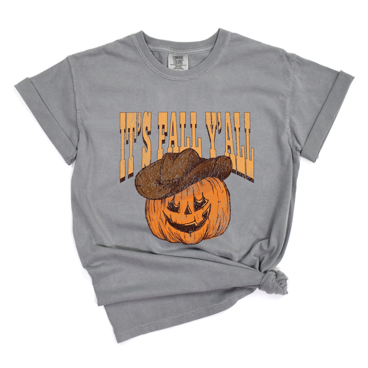 It's Fall Y'all Jack-O-Lantern - Women's Garment Dyed Graphic T-Shirt
