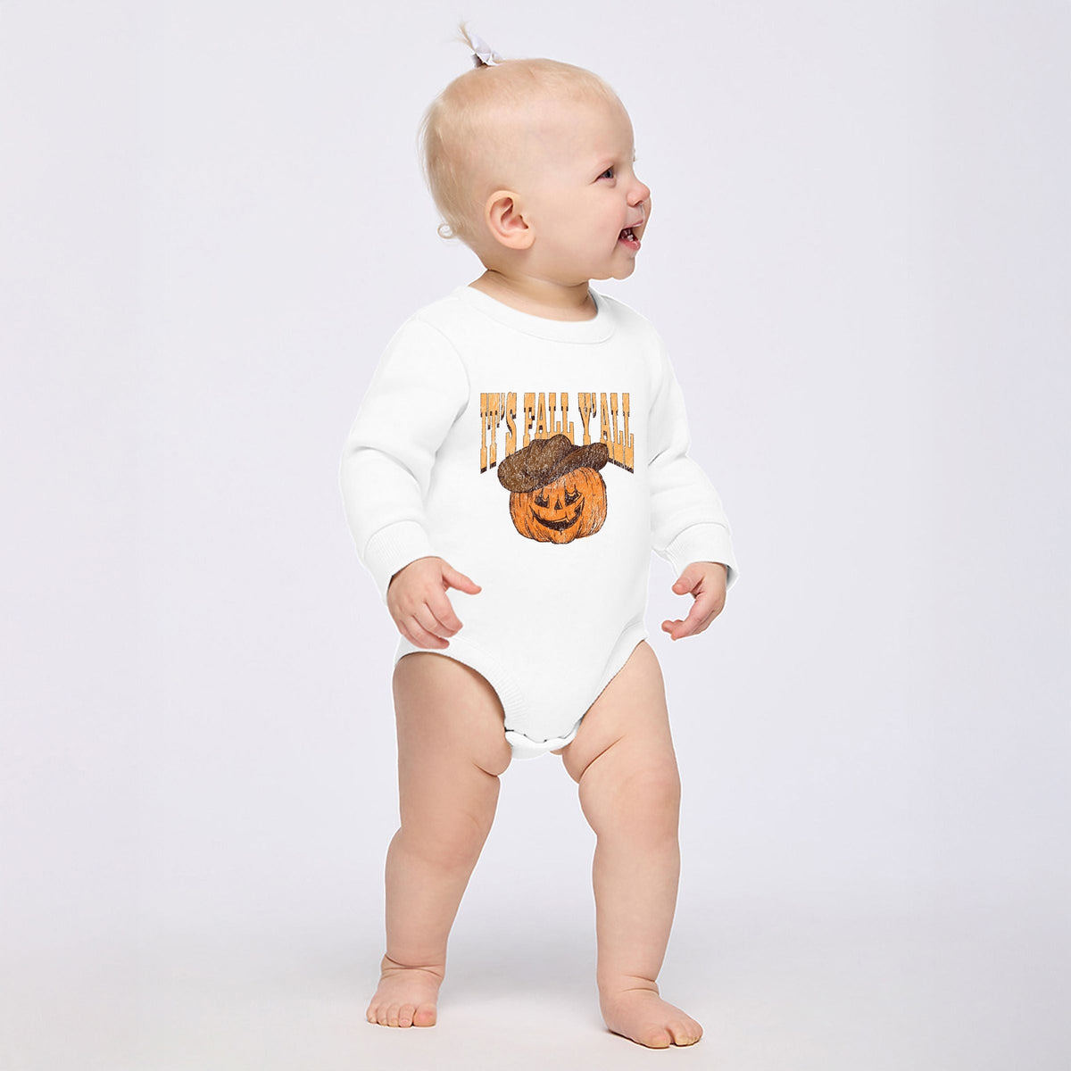 It's Fall Y'all Jack-O-Lantern - Infant Fleece BodySuit