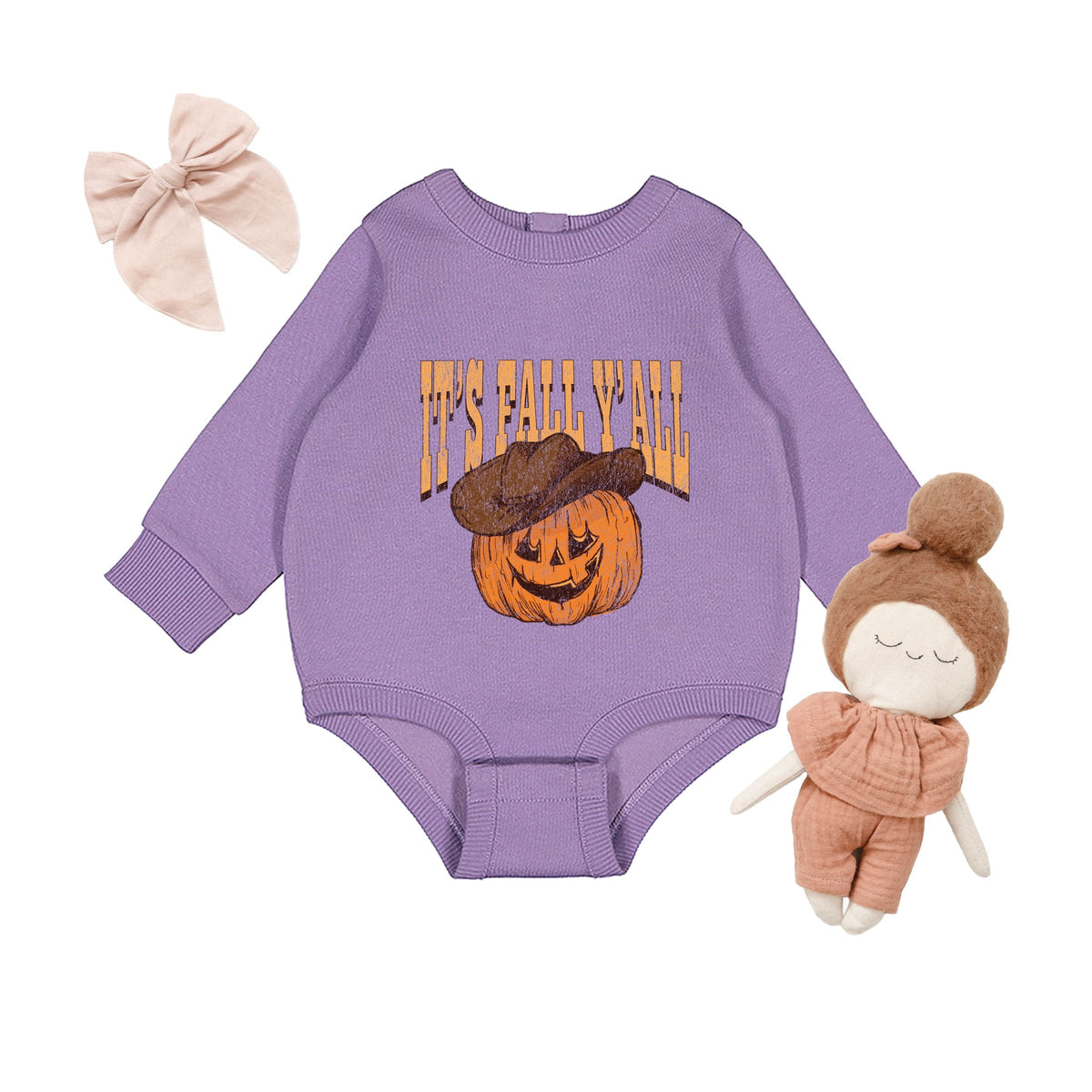 It's Fall Y'all Jack-O-Lantern - Infant Fleece BodySuit