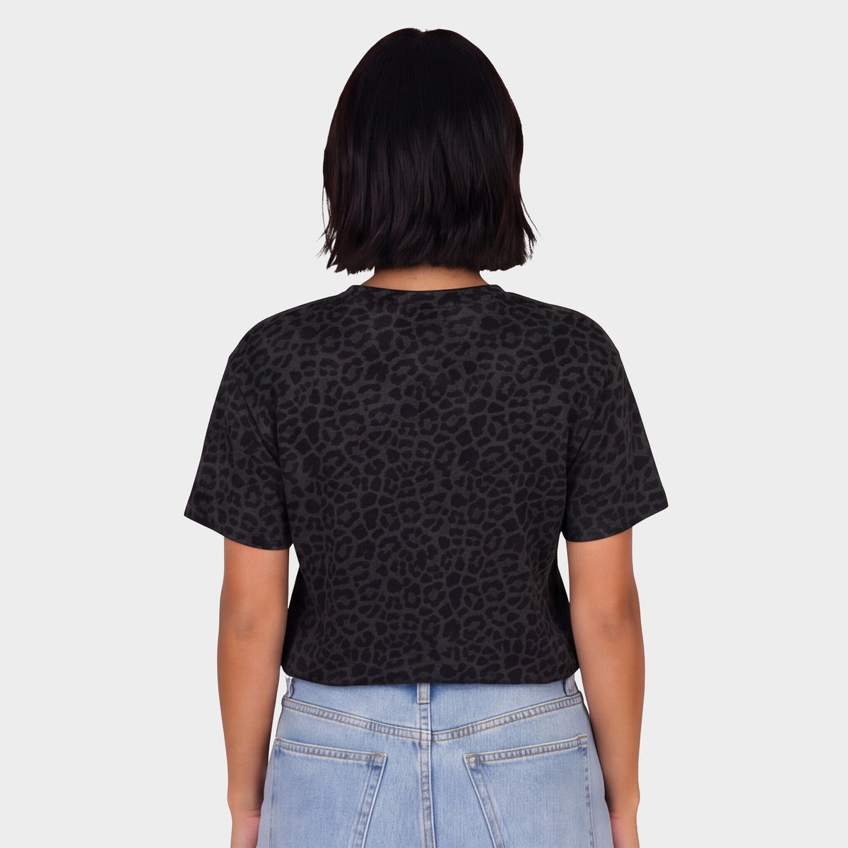 Mama Halloween Varsity - Women's Leopard Print Tee