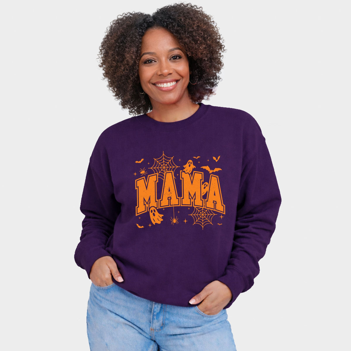 Mama Halloween Varsity - Women's Graphic Sweatshirt