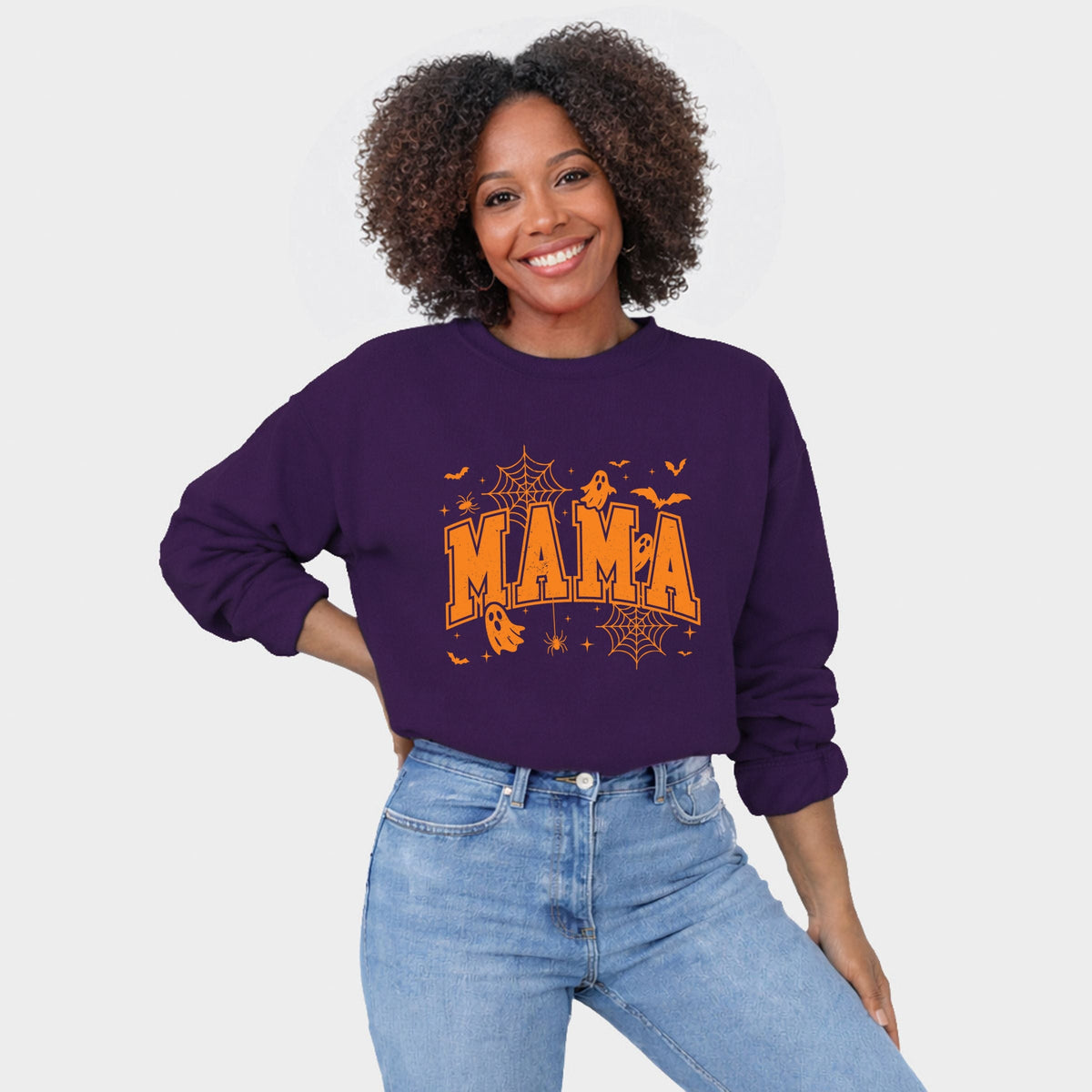 Mama Halloween Varsity - Women's Graphic Sweatshirt
