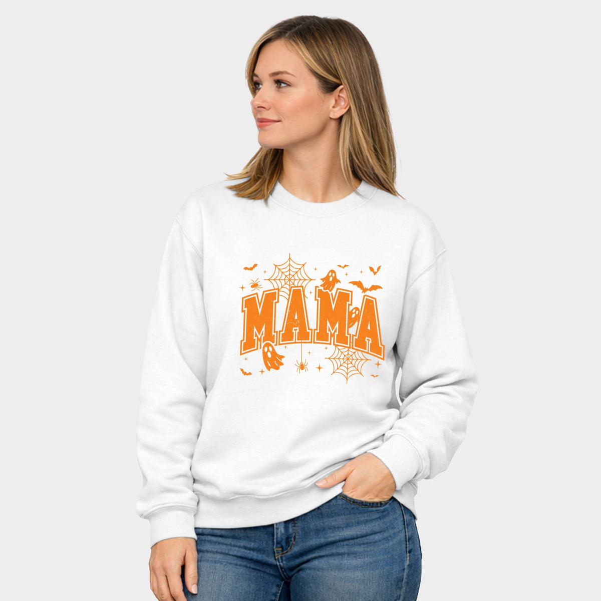 Mama Halloween Varsity - Women's Graphic Sweatshirt