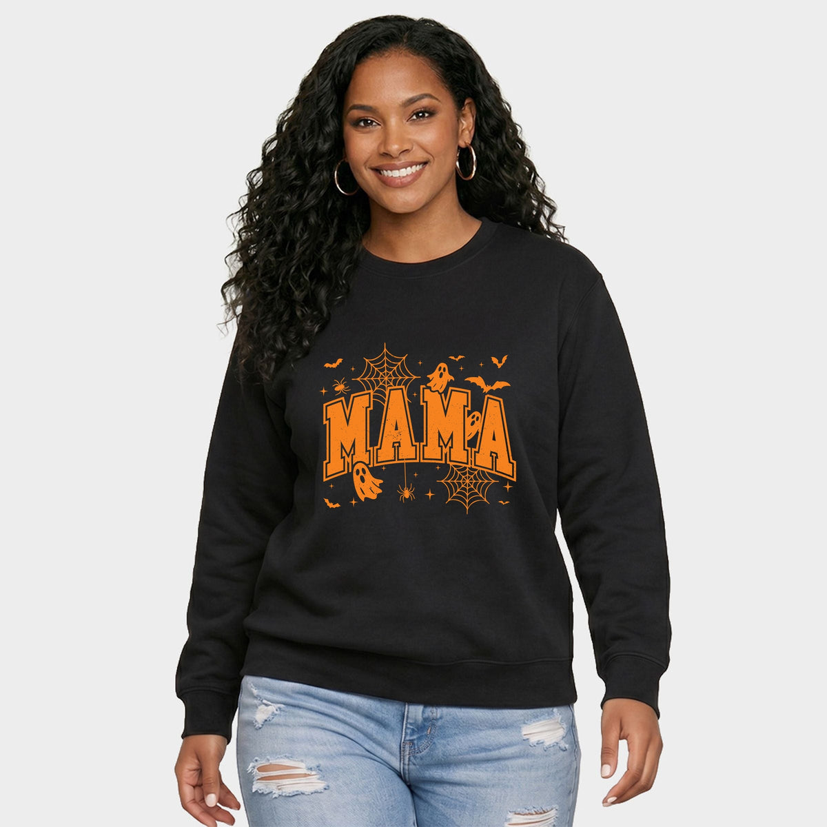 Mama Halloween Varsity - Women's Graphic Sweatshirt