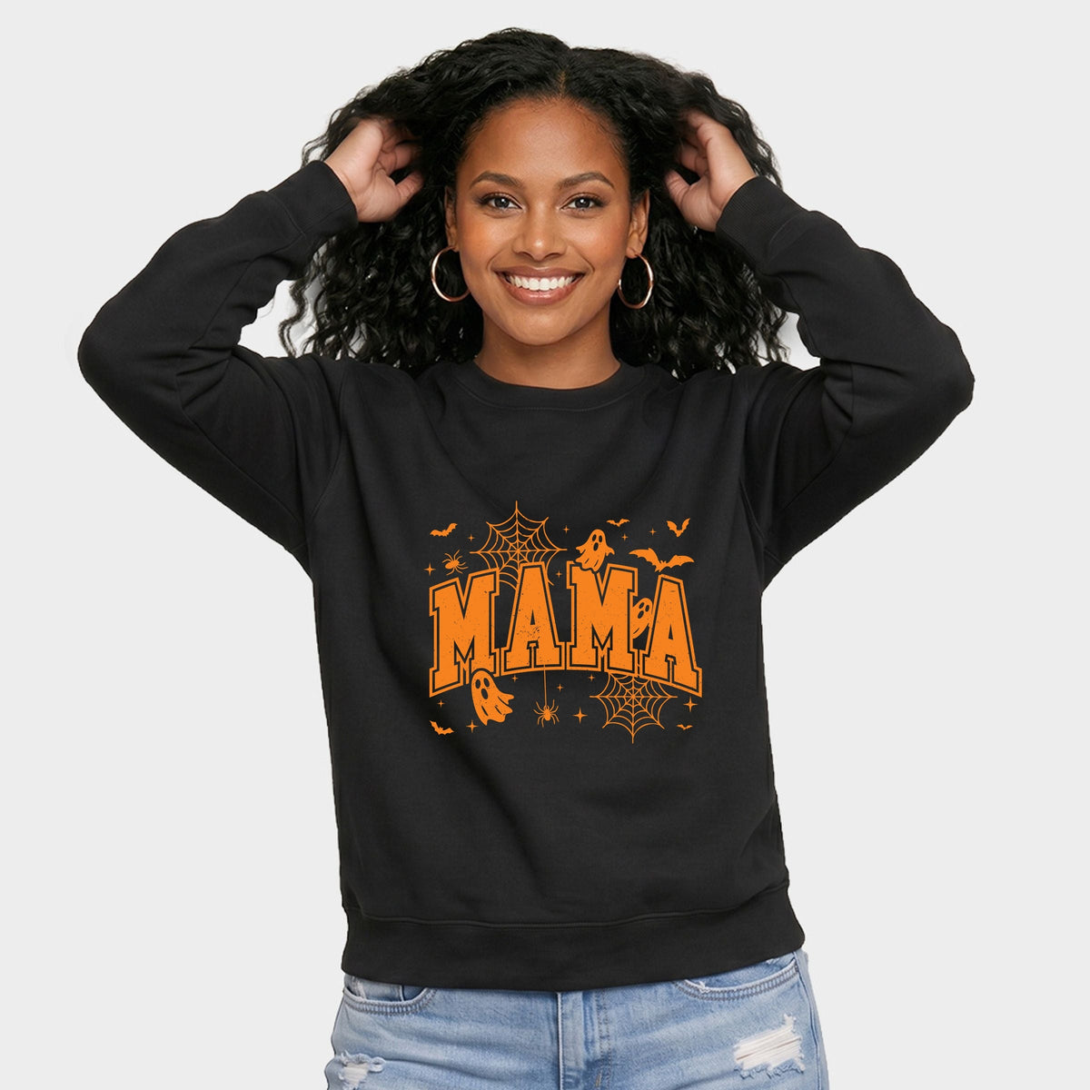 Mama Halloween Varsity - Women's Graphic Sweatshirt