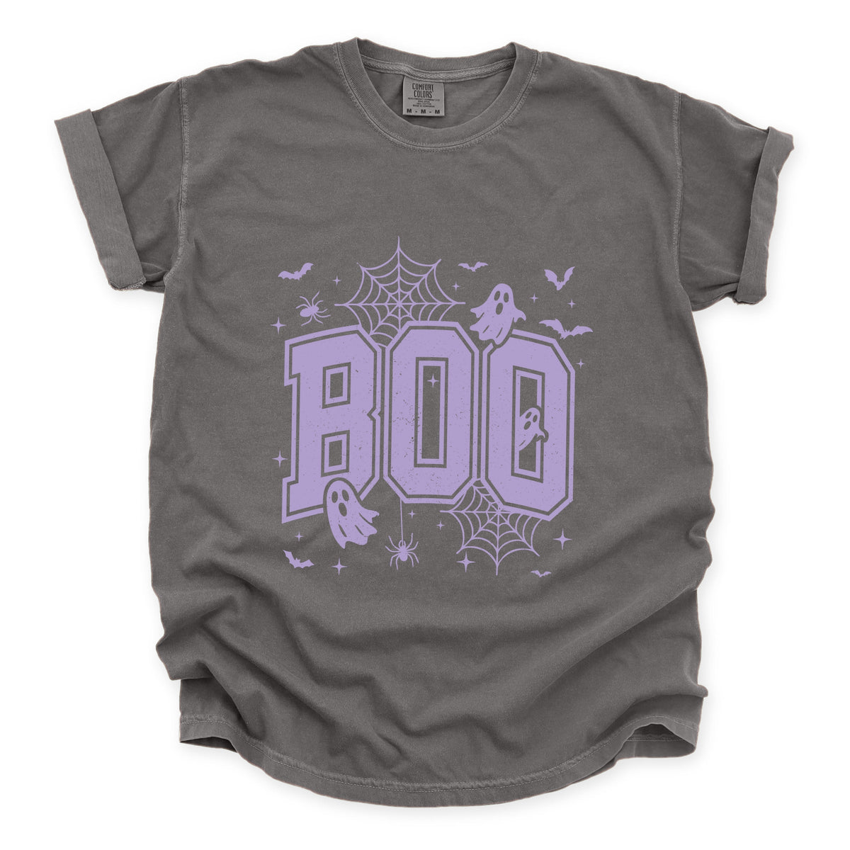 Boo Varsity Ghosts - Women's Garment Dyed Graphic T-Shirt