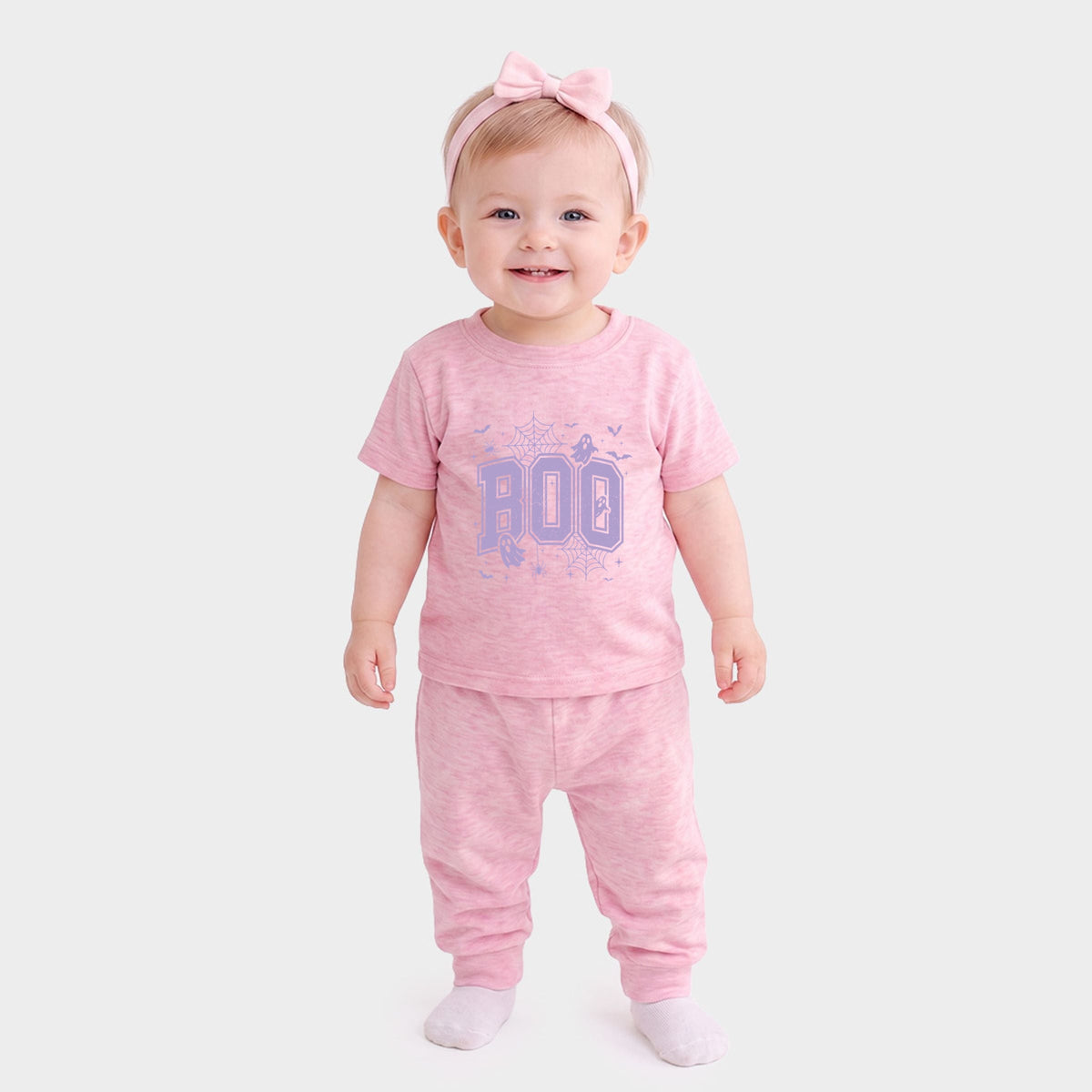 Boo Varsity Ghosts - Infant Jogger Pant Crew Set