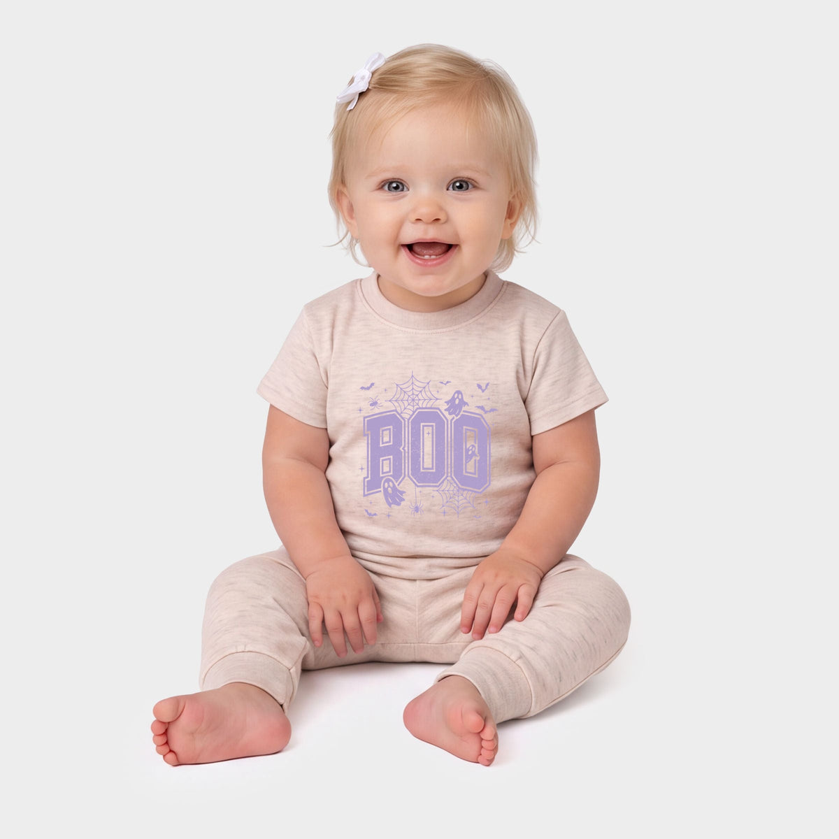 Boo Varsity Ghosts - Infant Jogger Pant Crew Set