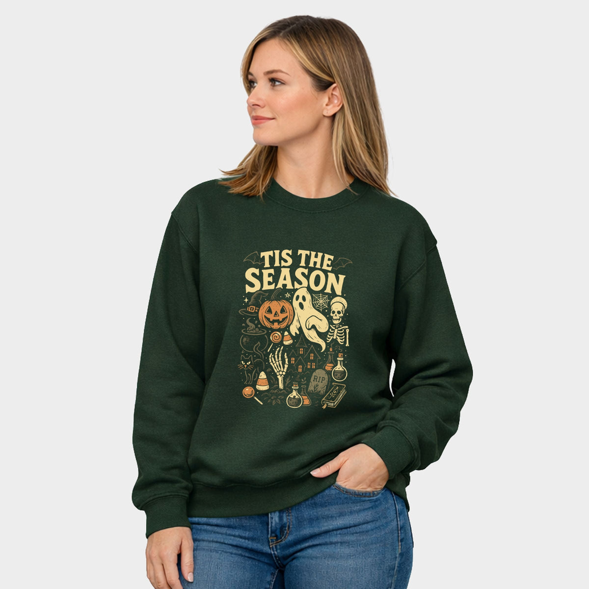 Tis The Season Halloween - Women's Graphic Sweatshirt
