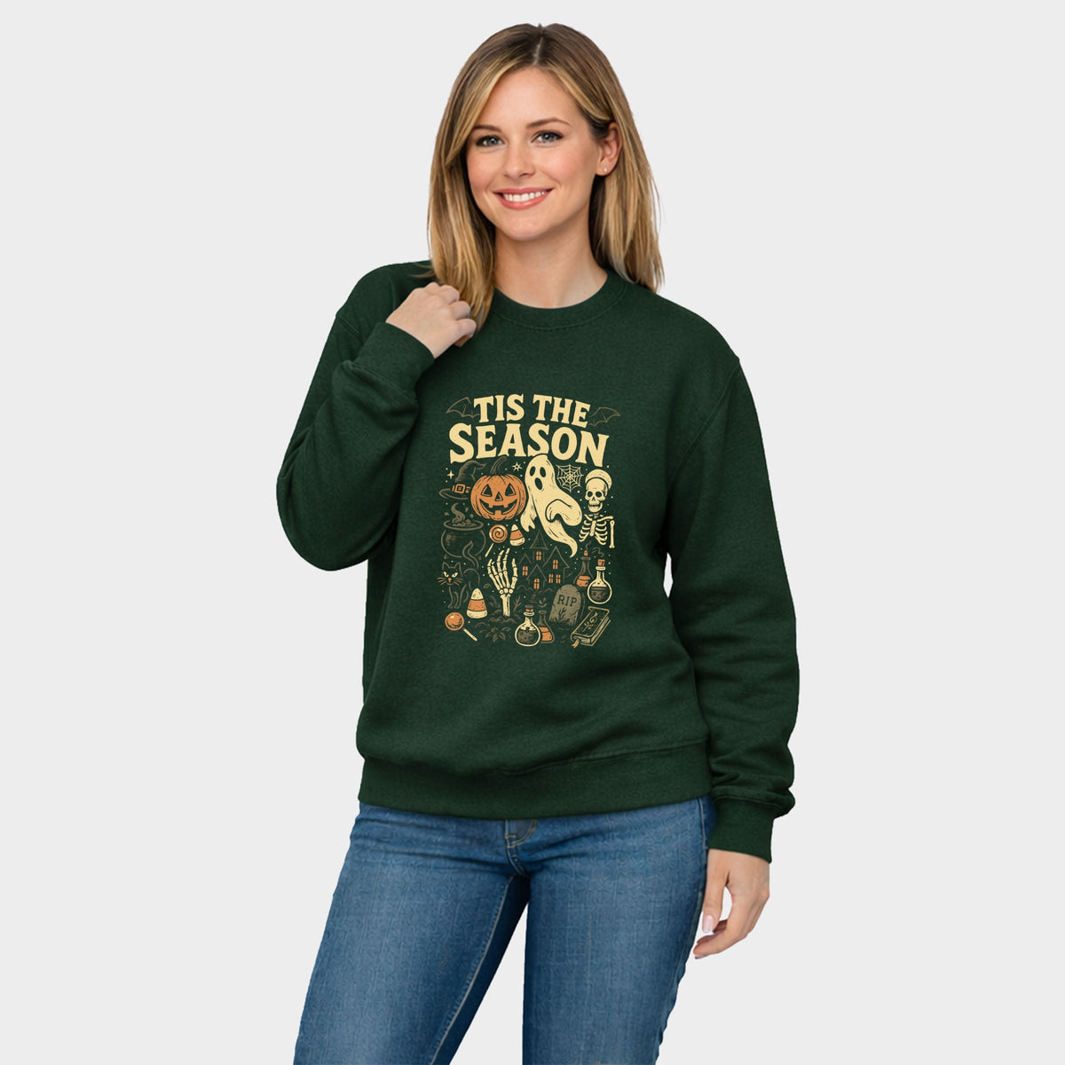 Tis The Season Halloween - Women's Graphic Sweatshirt