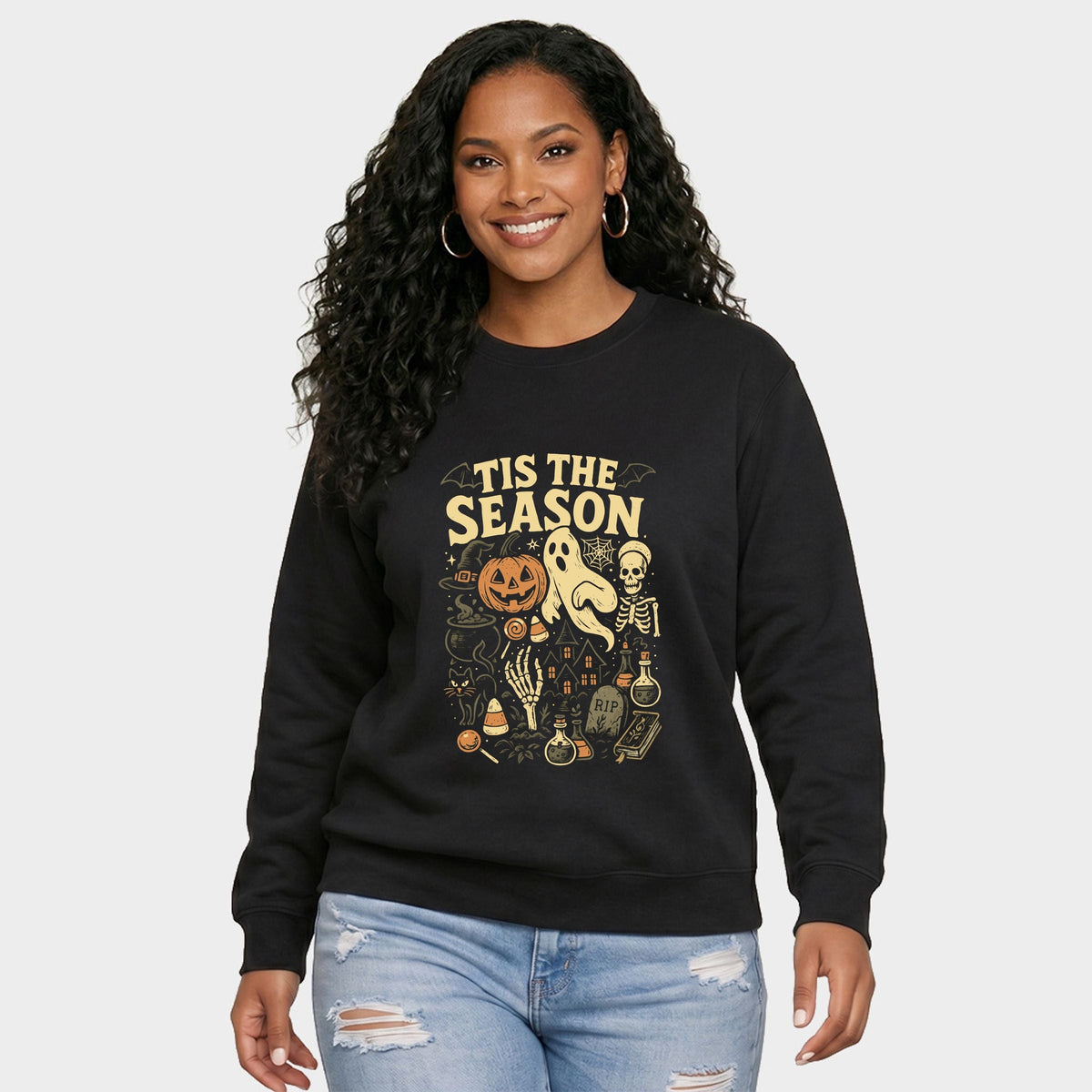 Tis The Season Halloween - Women's Graphic Sweatshirt