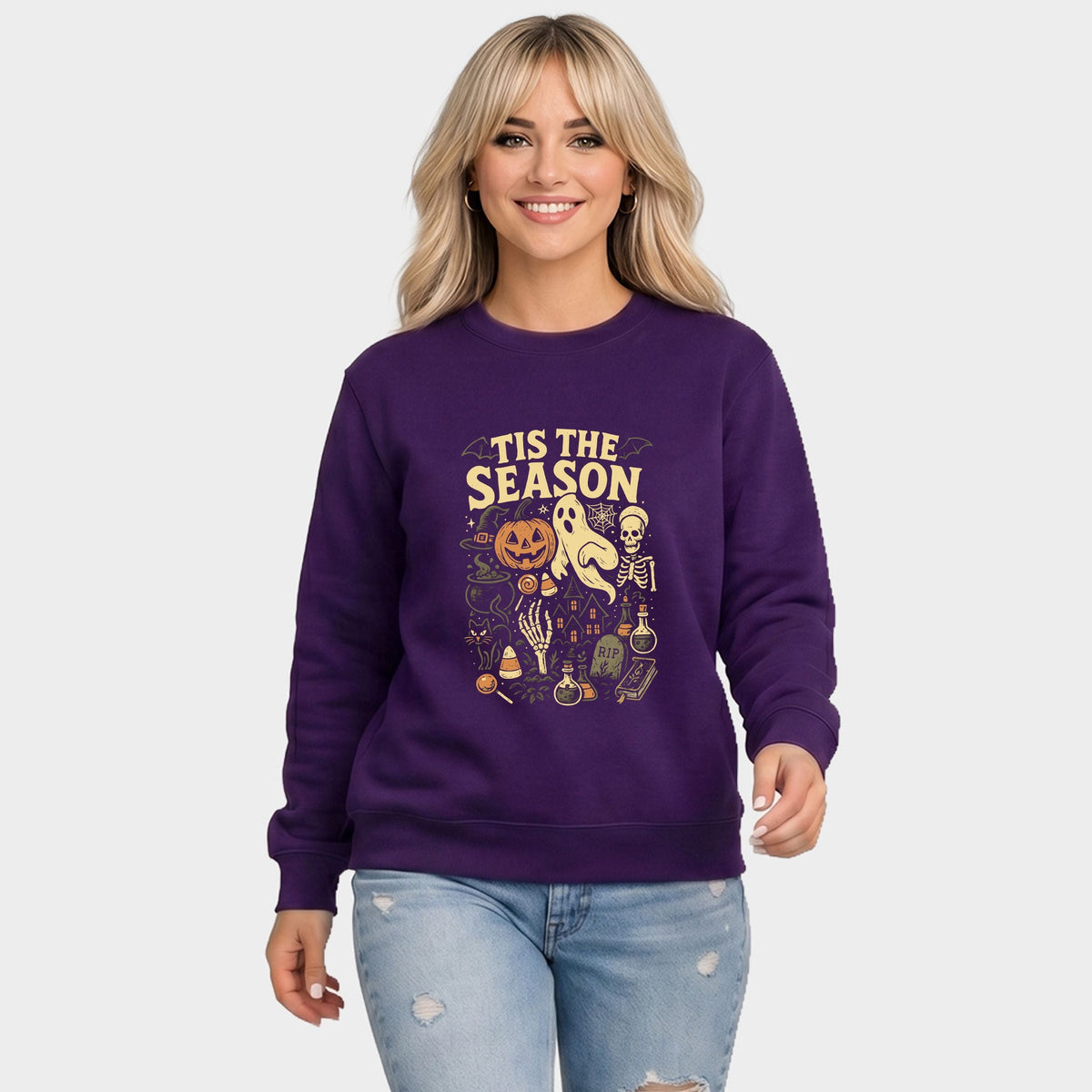 Tis The Season Halloween - Women's Graphic Sweatshirt