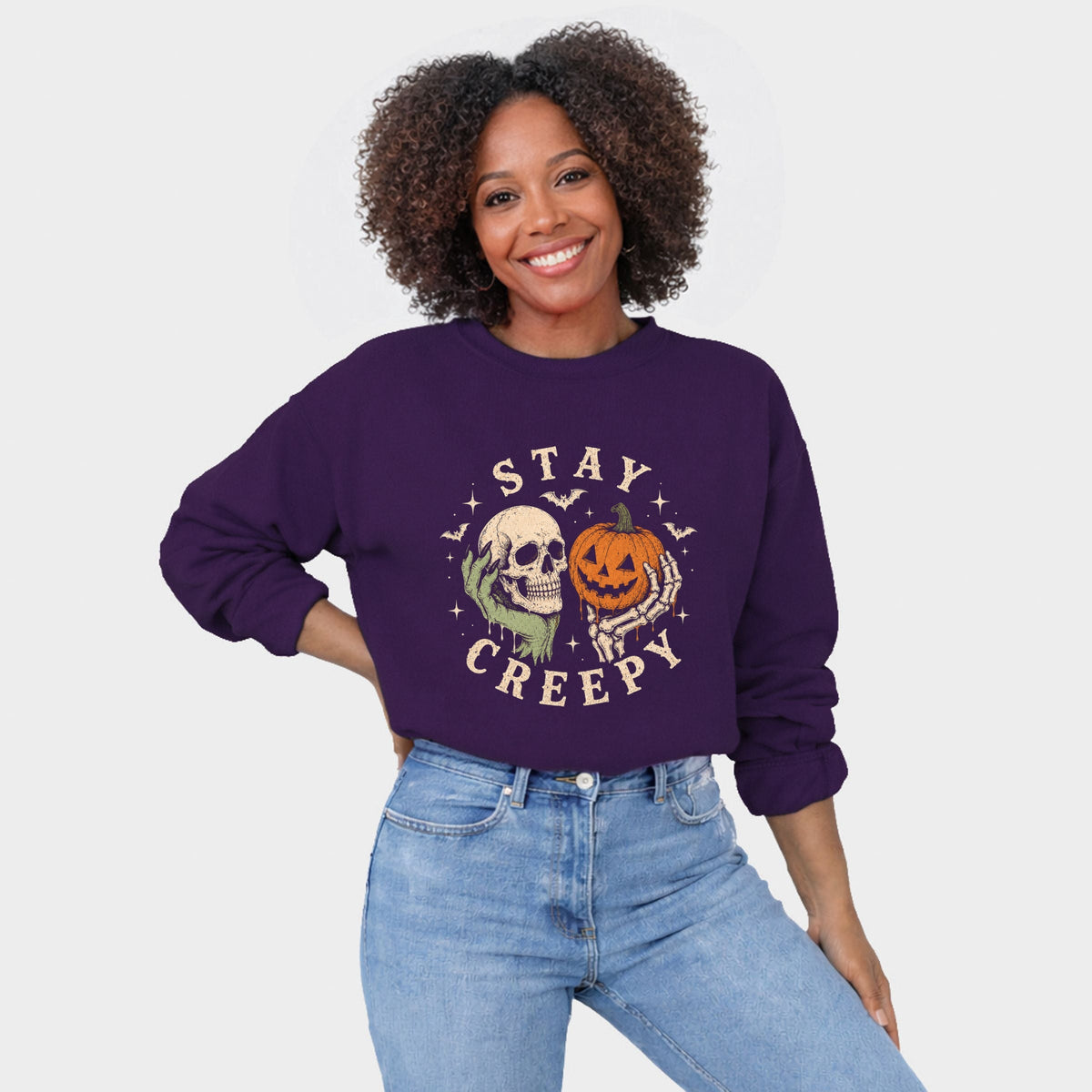 Stay Creepy - Women's Graphic Sweatshirt